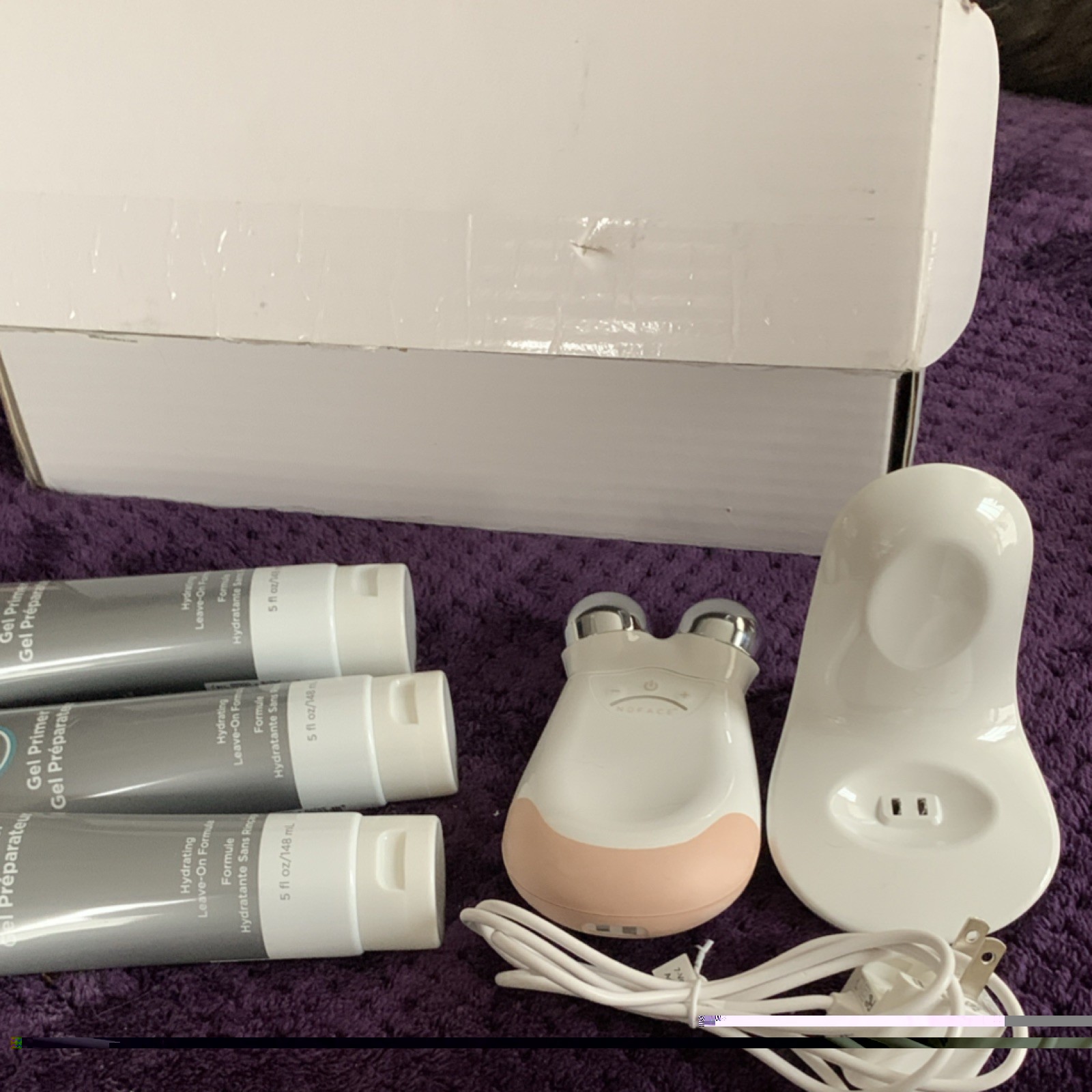 NuFACE Trinity Pro Facial Microcurrent Toning Device w/3 tubes of gel