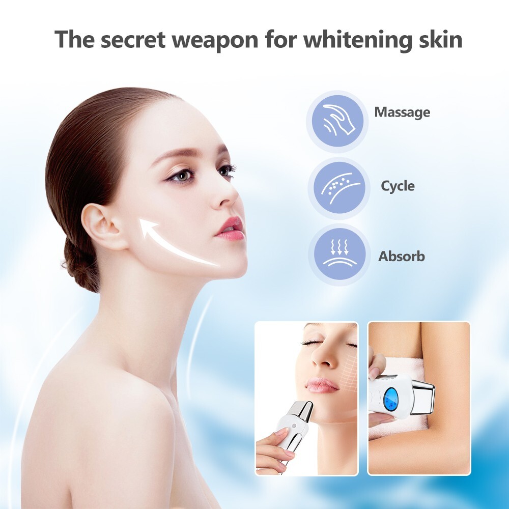 3 IN 1 Galvanic Spa Microcurrent Facial Massager Beauty Machine Wrinkle Remove