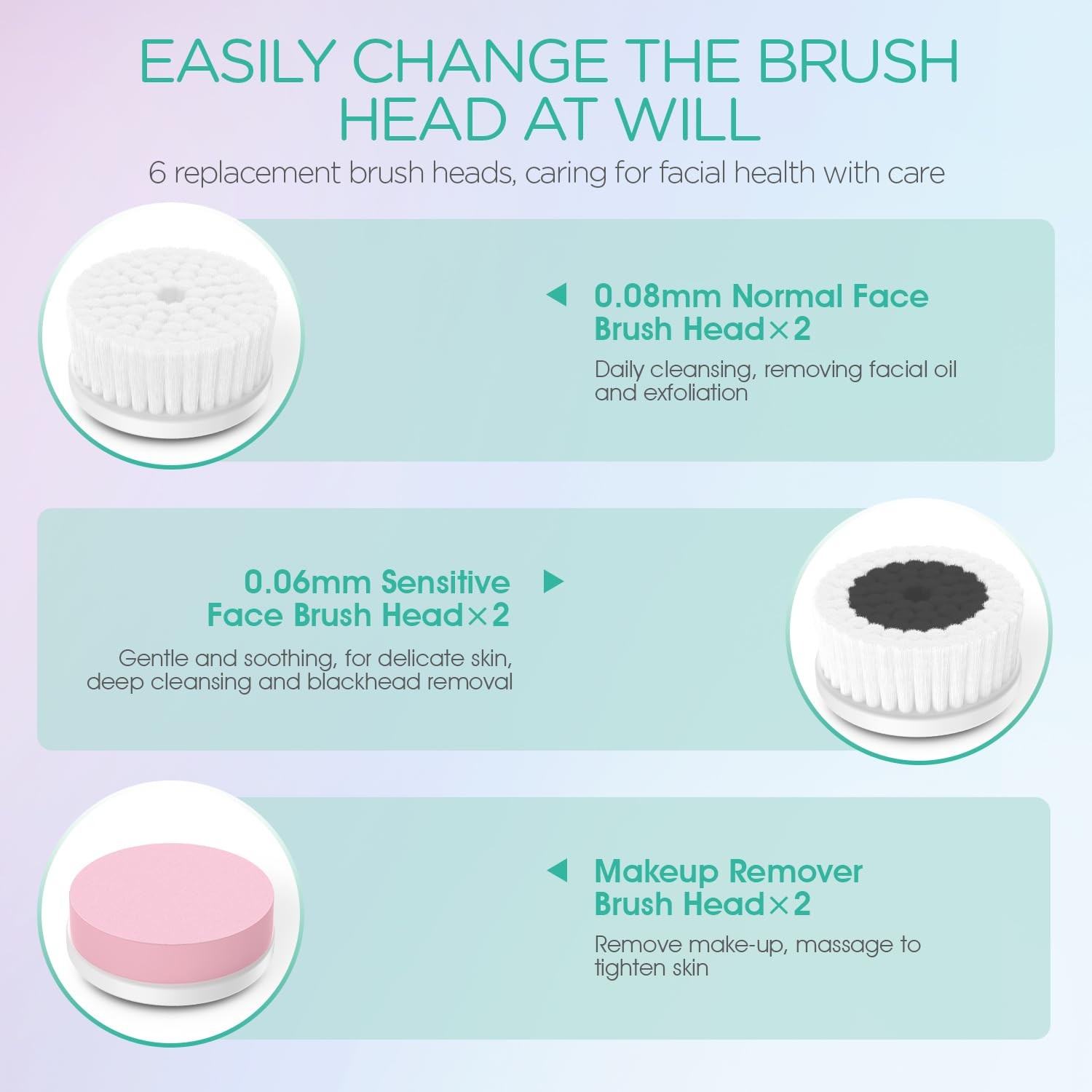 Facial Cleansing Brush Electric for Deep Skin Cleansing Face Scrubber Recharg…