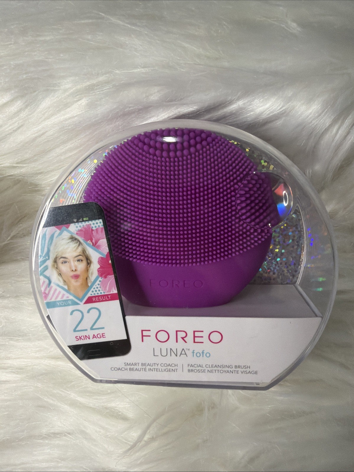 FOREO LUNA FOFO Battery Power Facial Cleansing Brush (PURPLE)