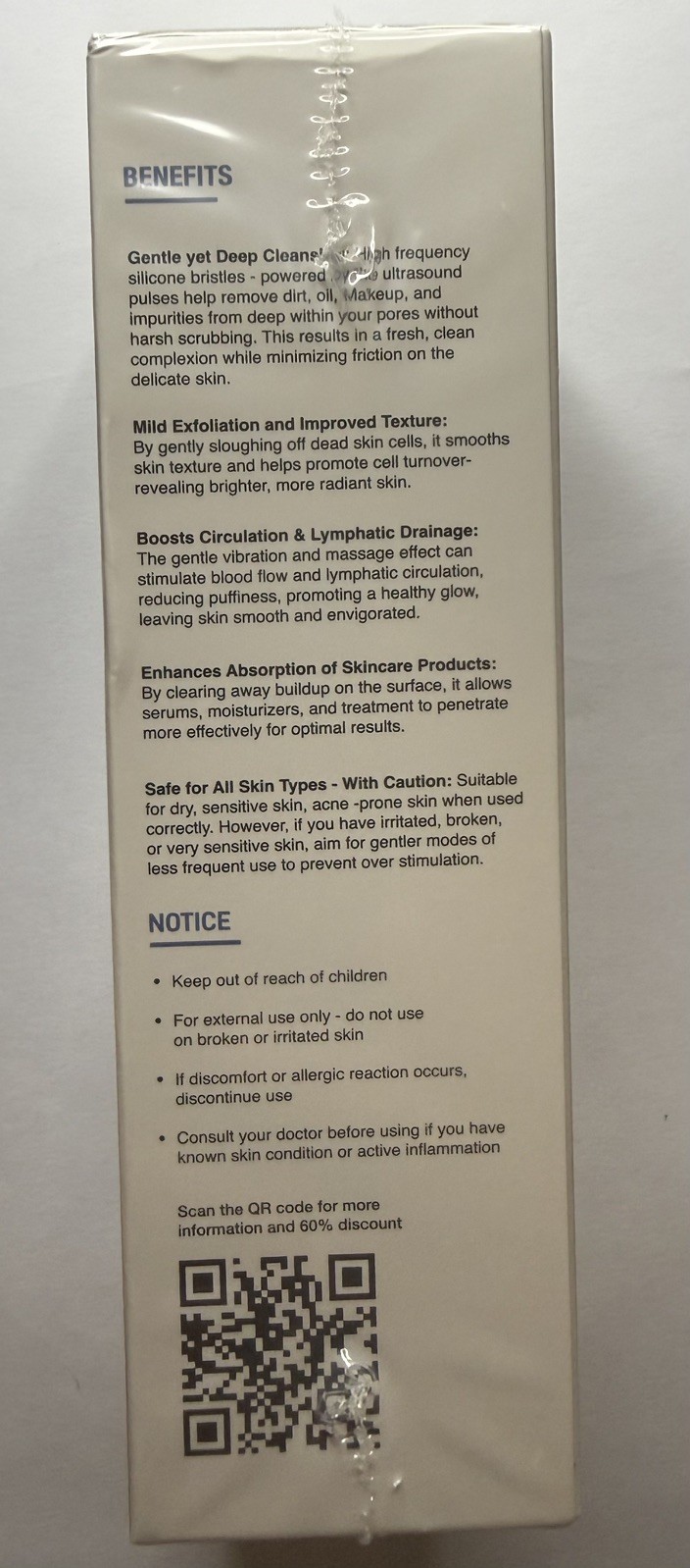 Dermalactives Elastin And Collagen Rejuvenation PureSkin Cleansing Brush Sealed