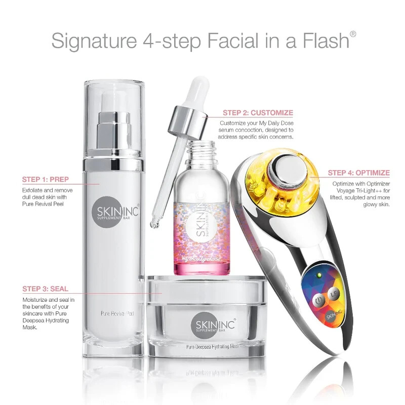 SKIN INC SUPPLEMENT BAR Optimizer Voyage Tri-Light++ Sonic LED Facial