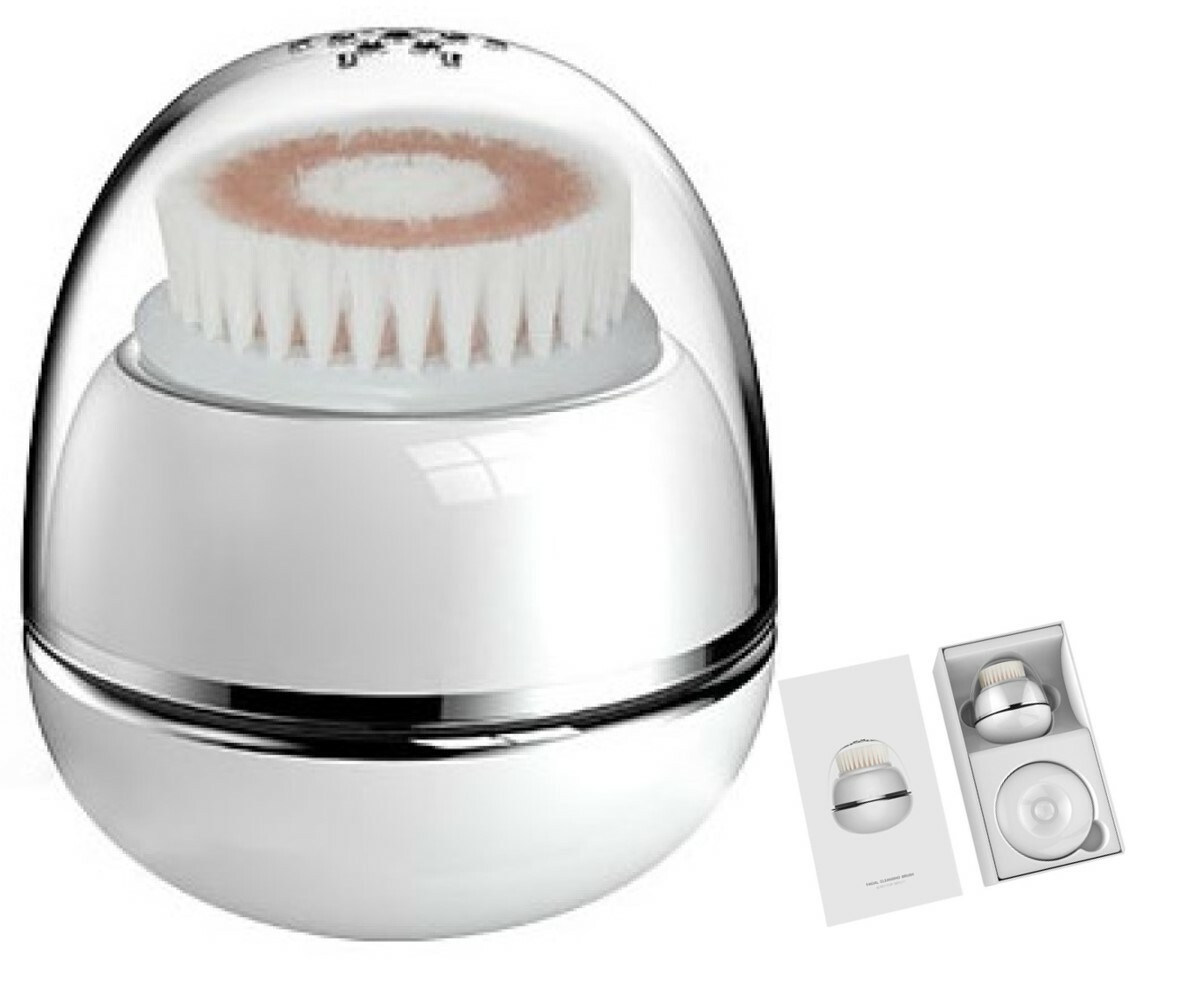 Facial Cleansing Brush, Silicon, Rechargeable, Ultrasonic Vibration, Bulk