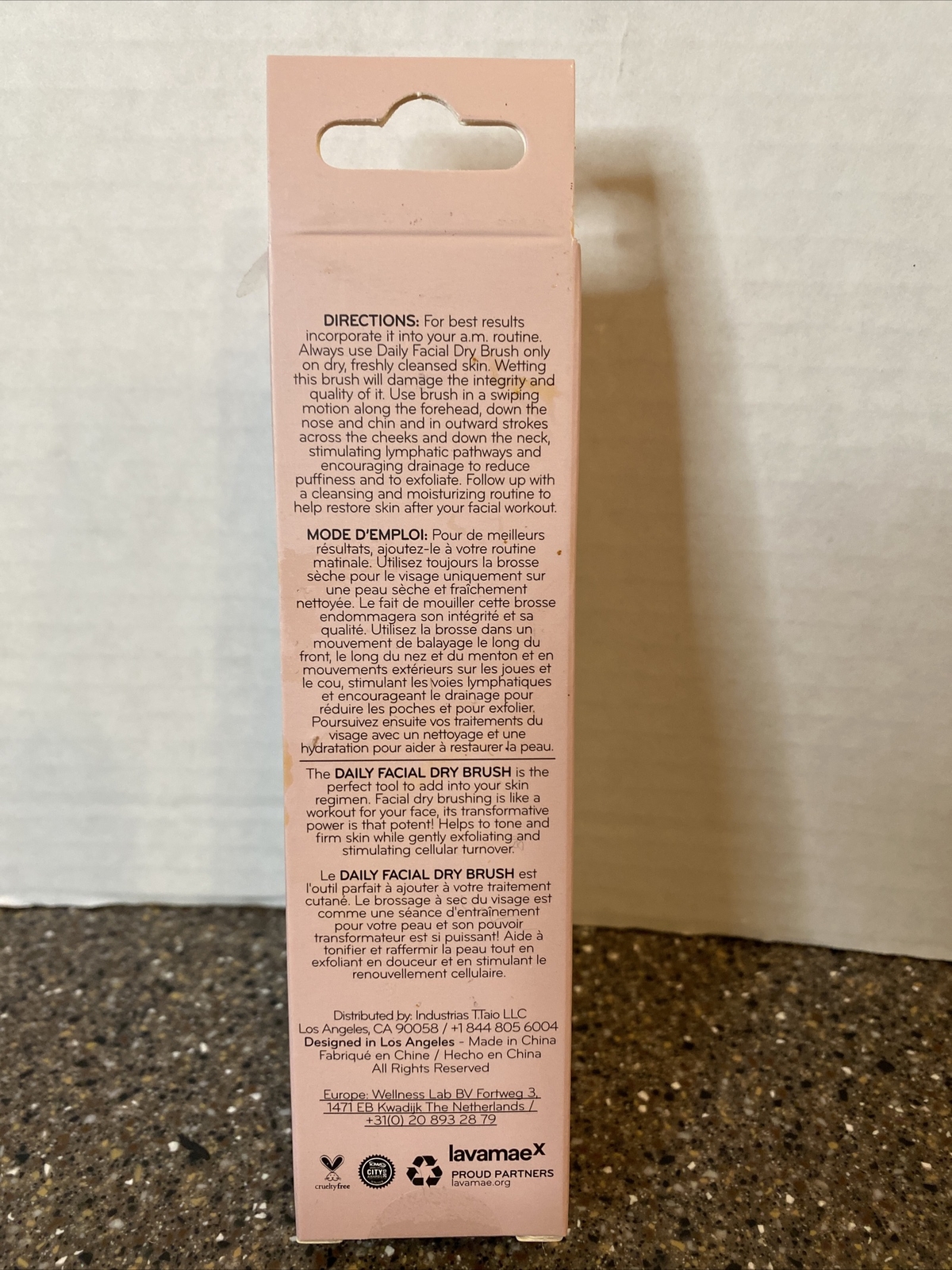 New Daily Concepts Daily Facial Dry Brush For Radiant Looking Skin Vegan New