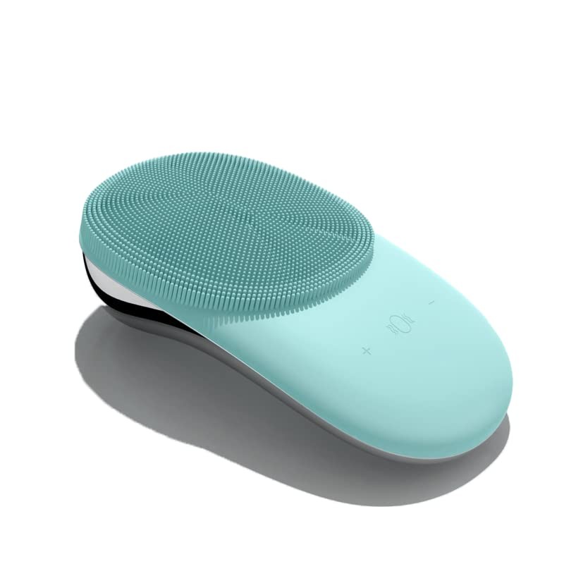 Facial Cleansing Brush, Sonic 10.5*6.5*3.5CM/4.13*2.5*1.4 Inch, Green