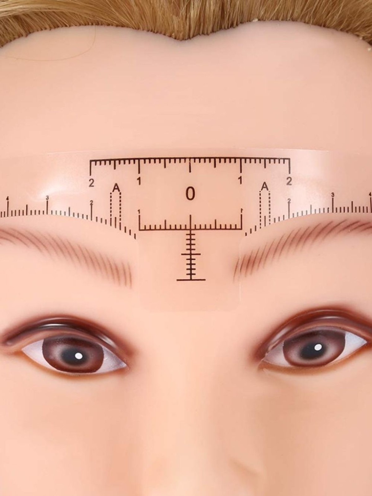 50Pcs Disposable Adhesive Eyebrow Ruler Makeup Stickers