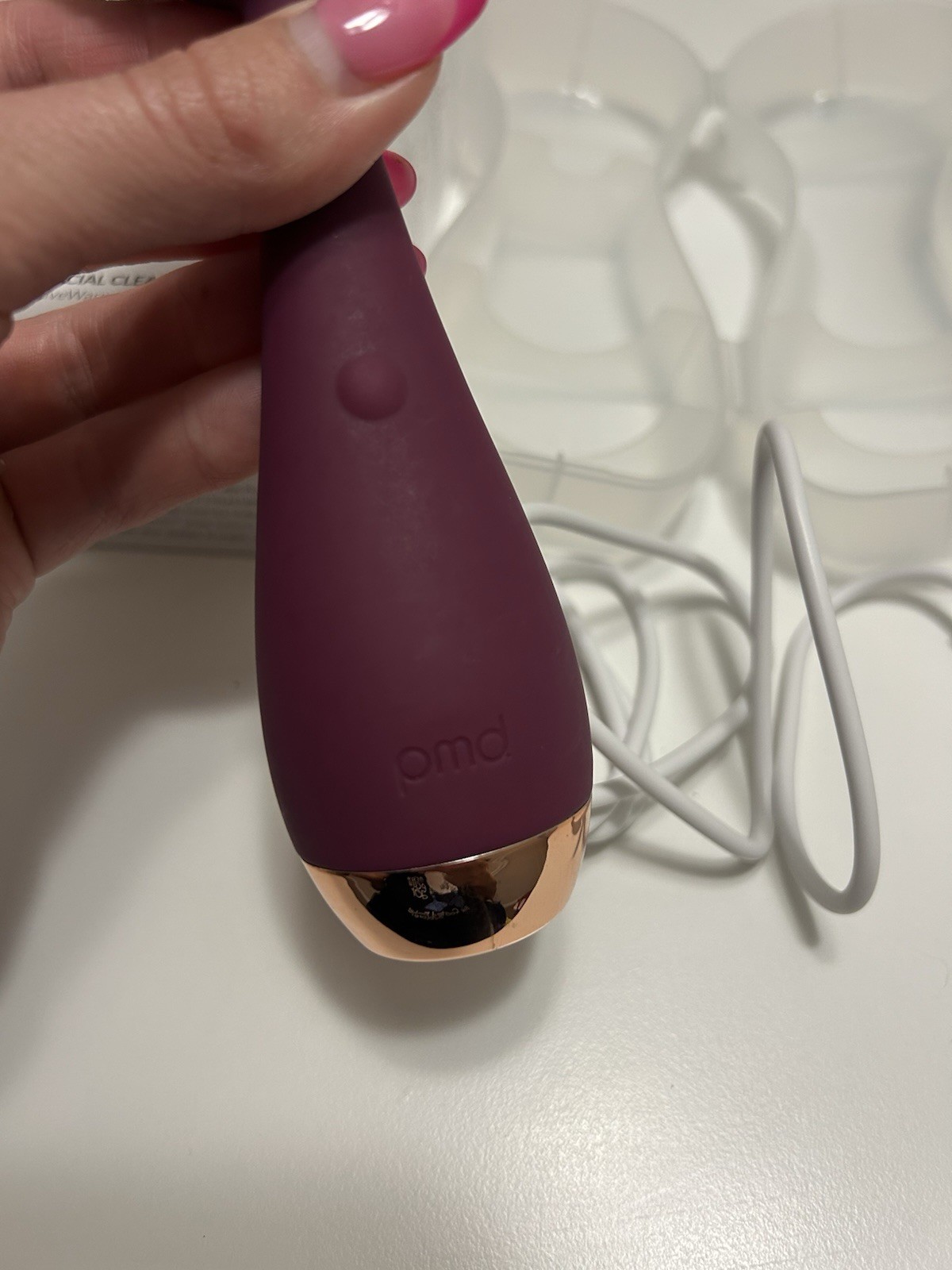 PMD Pro Clean Facial Cleansing Device with ActiveWarmth Berry New in box