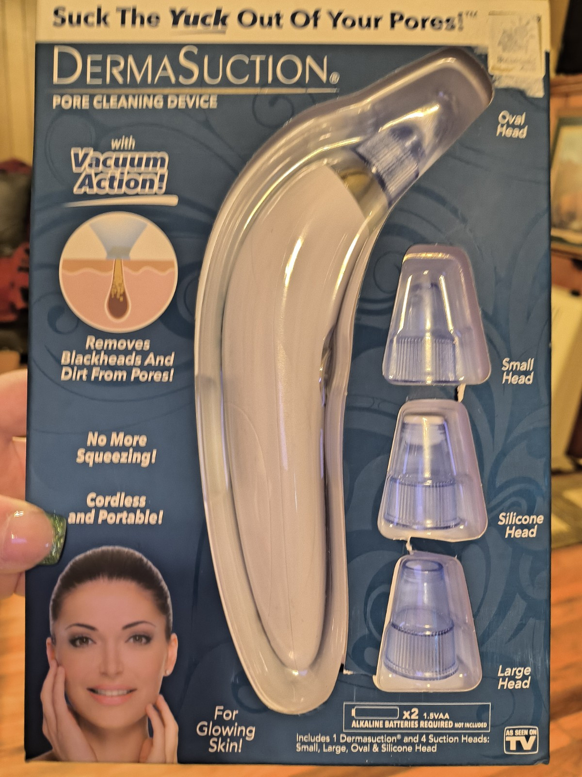 BulbHead DermaSuction Derma Suction Pore Cleaning Device Vacuum Blackhead Remove