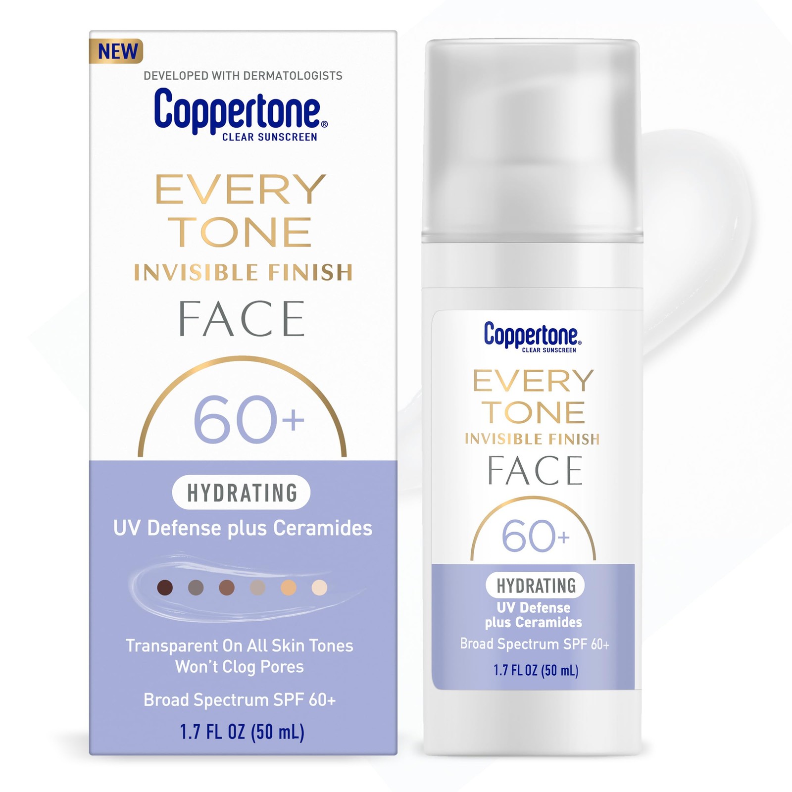 Coppertone Every Tone Invisible Finish Hydrating UV 1 Fl Oz (Pack of 1)