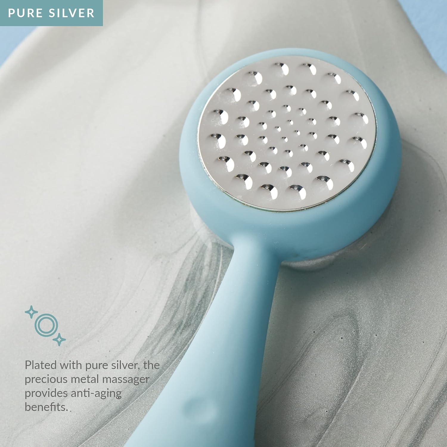 Electric Facial Cleansing Brush With Heated Massager