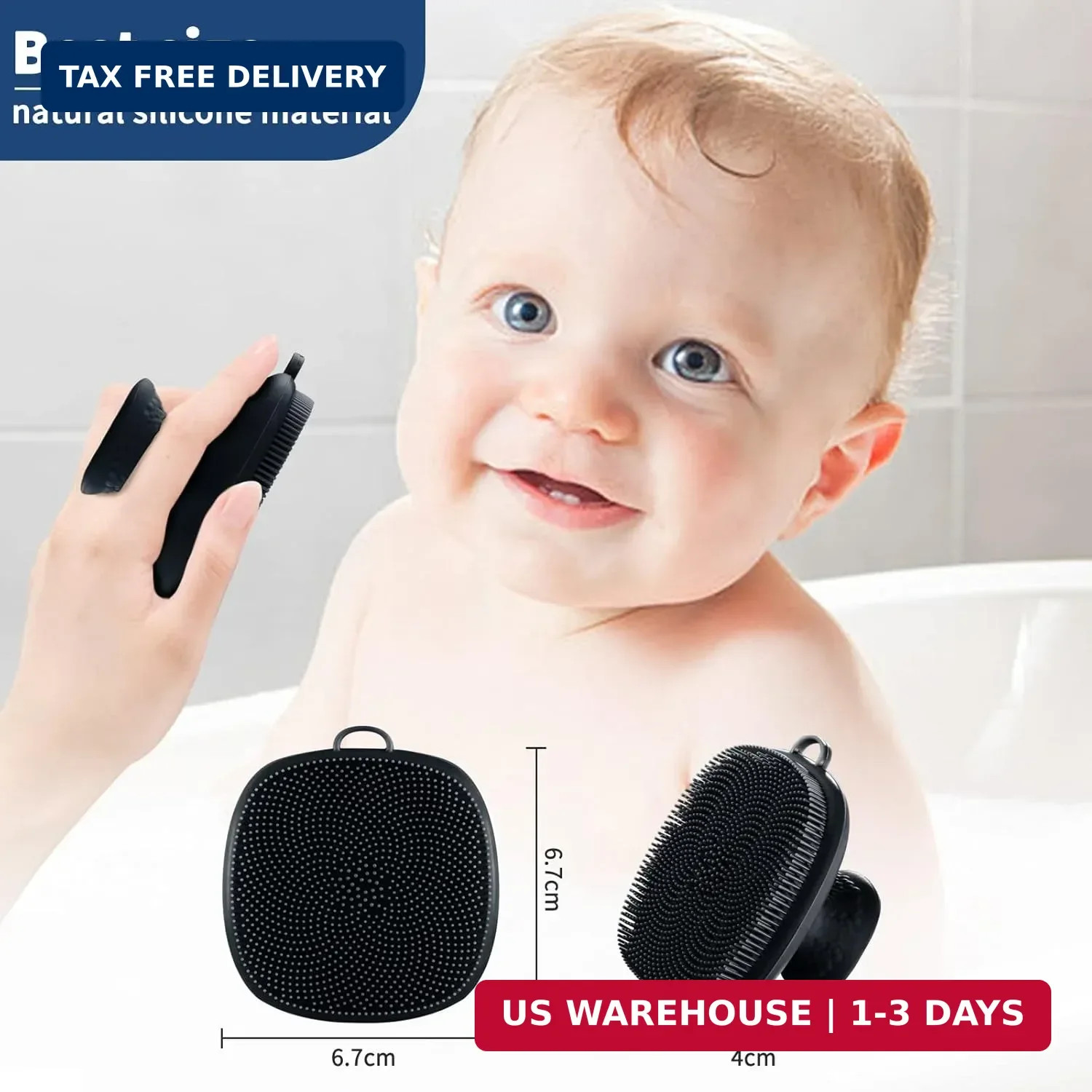 Face Scrubber, Silicone Face Scrubber for Men Facial Cleansing Brush Silicone Fa