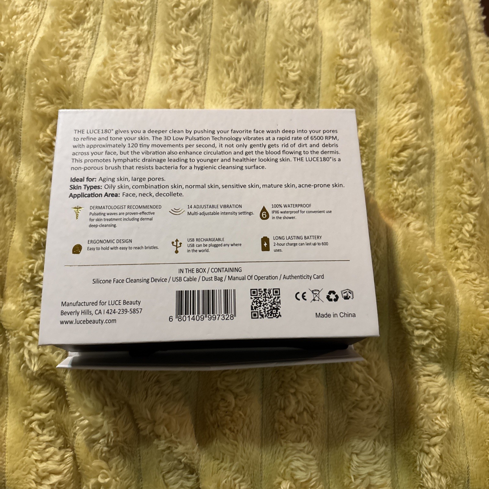 LUCE Facial Cleanser & Anti-Aging Device – New -unused but not sealed