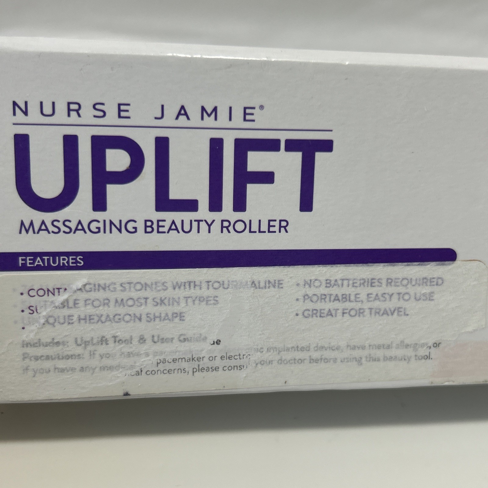 Nurse Jamie Uplift Massaging Beauty Roller “Purple” Uplift Tool 7-1/2” Aluminum