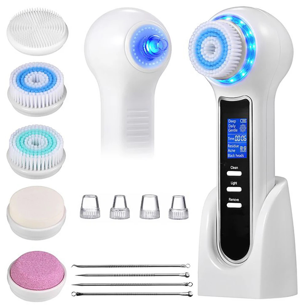 Electric Facial Cleansing Brush Exfoliator Deep Clean Massage Device