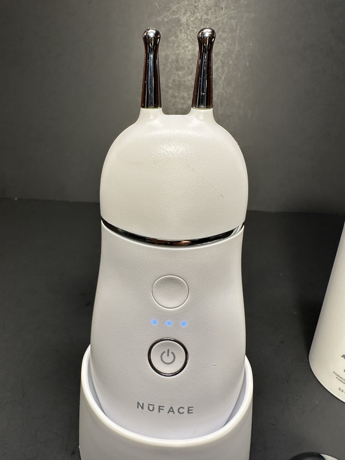 NuFace Trinity + Microcurrent Facial Toning W/ Lip & Eye Attachment, New Gel