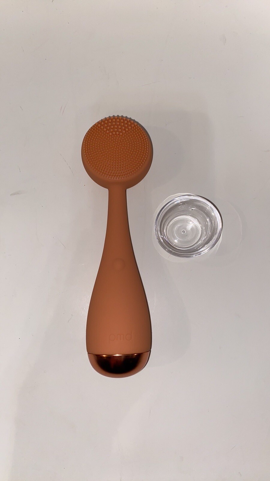 PMD Clean Smart Facial Cleansing Device with Silicone Brush & Anti-Aging…peach