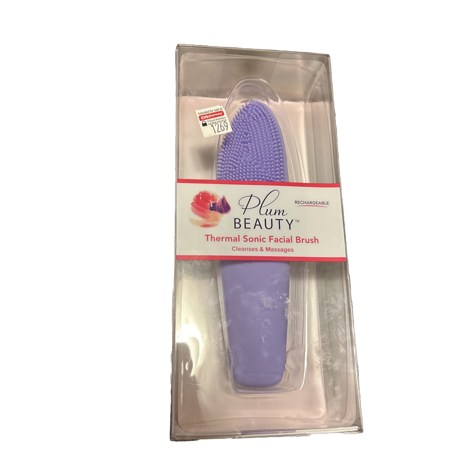 Plum Beauty Thermal Sonic Facial Cleansing & Massages Brush Rechargeable
