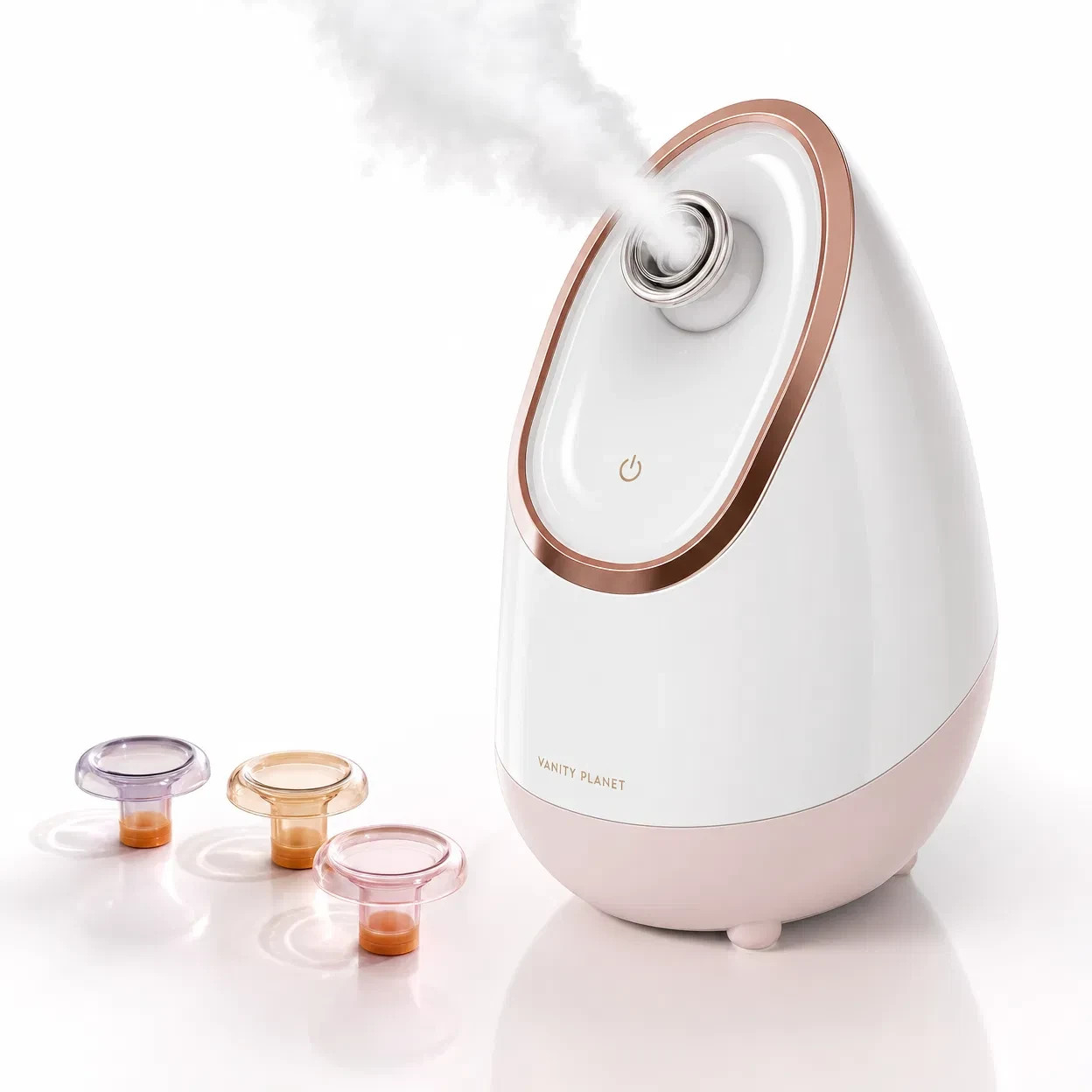 New Vanity Planet Aira Ionic Facial Steamer, Rose Gold for All Skin Types