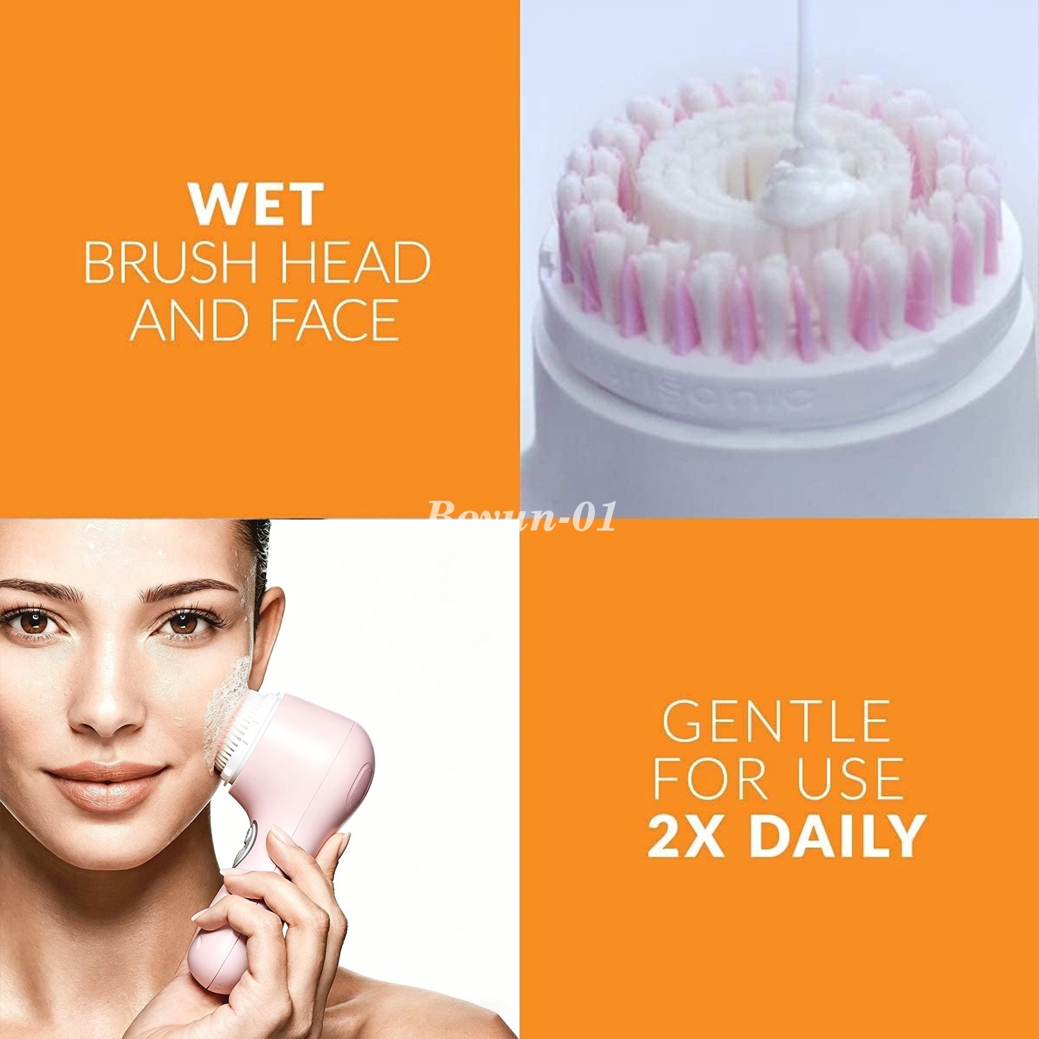 NEW Clarisonic Mia 2 Pink Sonic Facial Cleansing Brush System 2 Speed Home Use