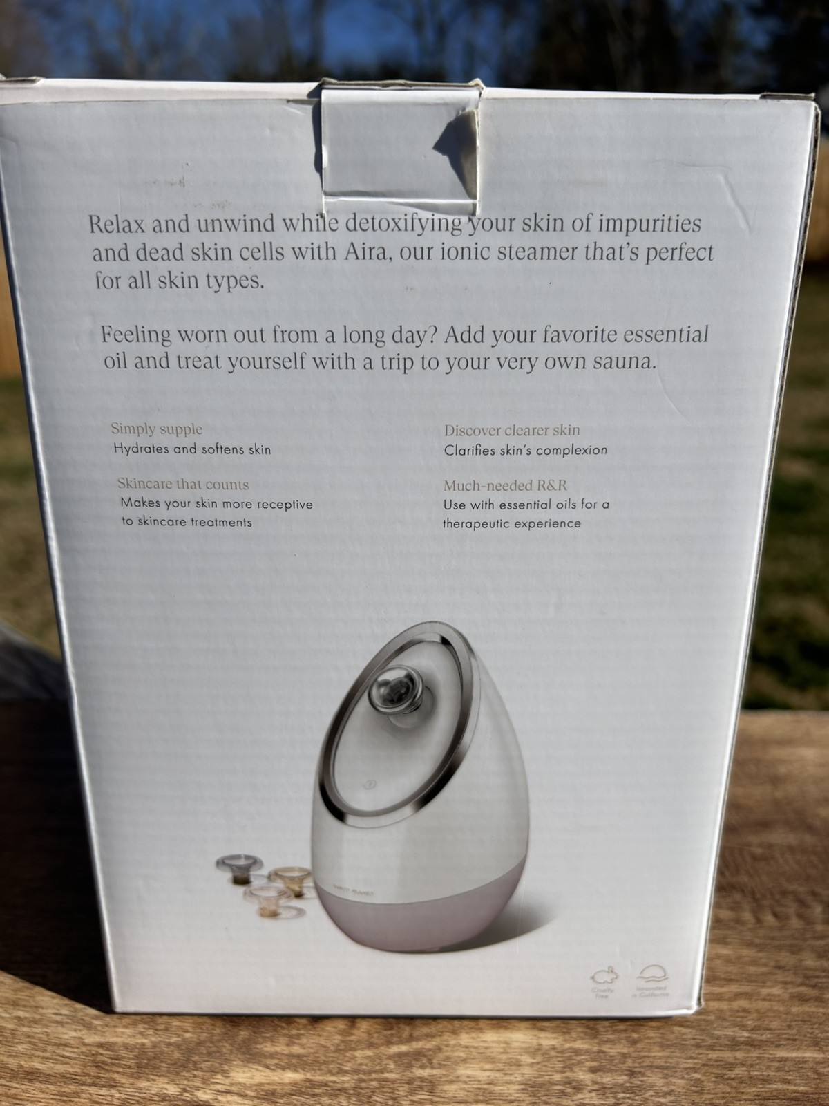 Vanity Planet Aira Ionic Facial Steamer Rose Gold Edition New