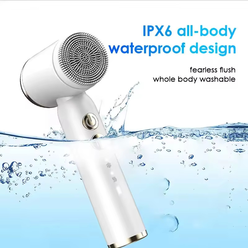 Portable 6-in-1 silicone electric Cleansing brush Facial cleaning/exfoliator