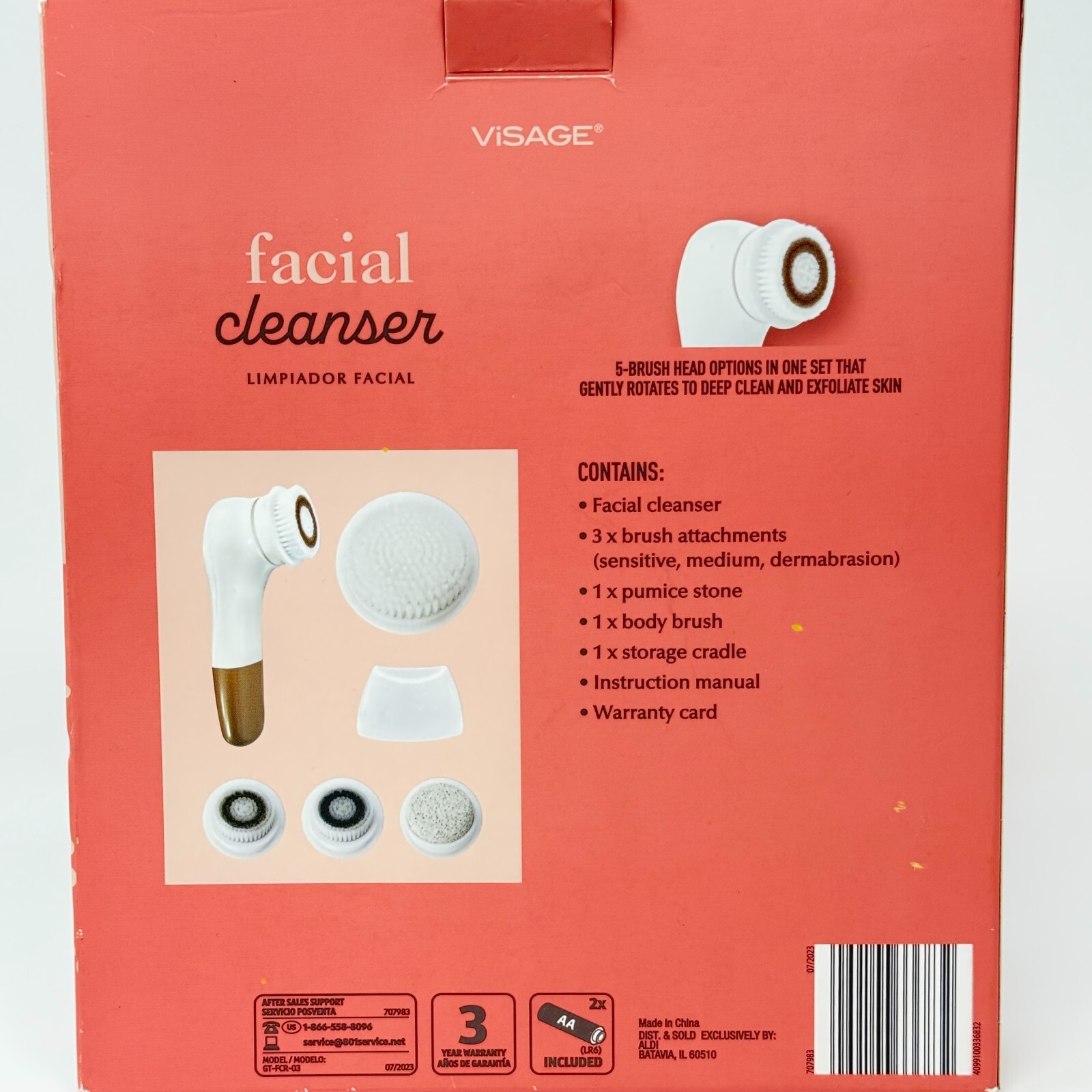 Aldi Visage Facial and Skin Cleanser Brush and Pumice System
