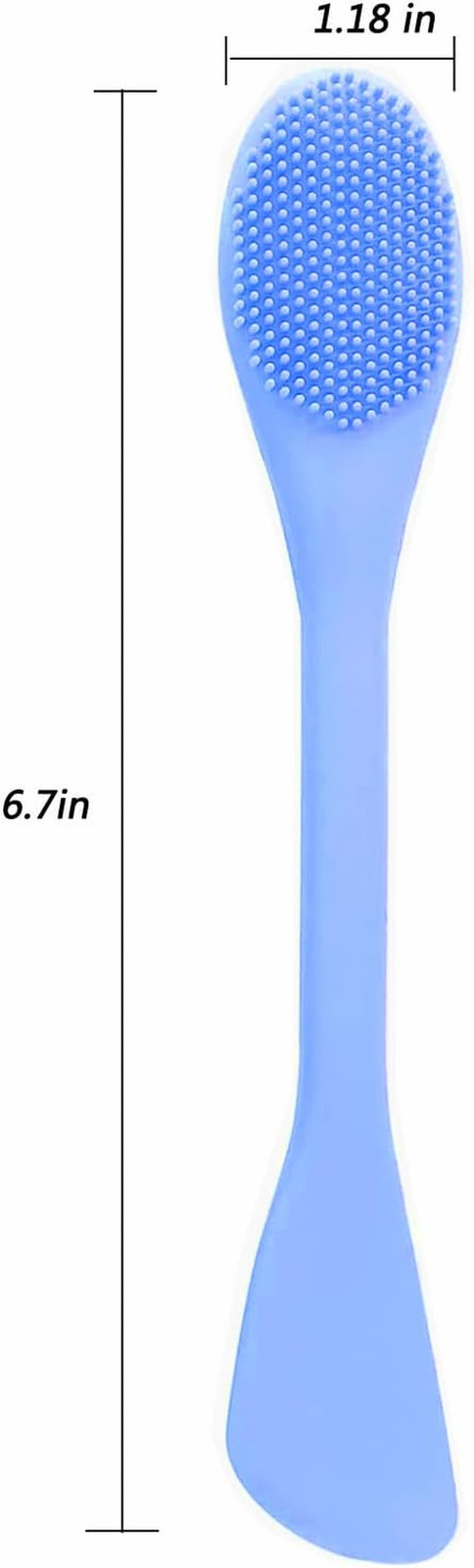 2 in 1 Facial Cleansing Brush&Silicone Face Mask Applicator, 2PCS Face Mask Brus