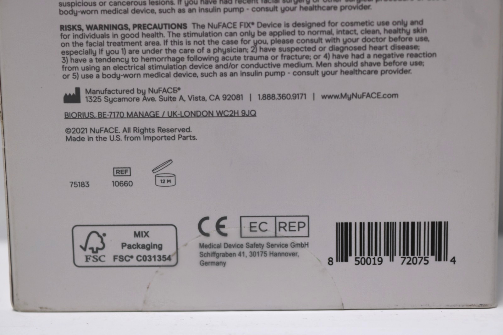 NuFACE FIX Line Smoothing Device – Brand New – Free Shipping!