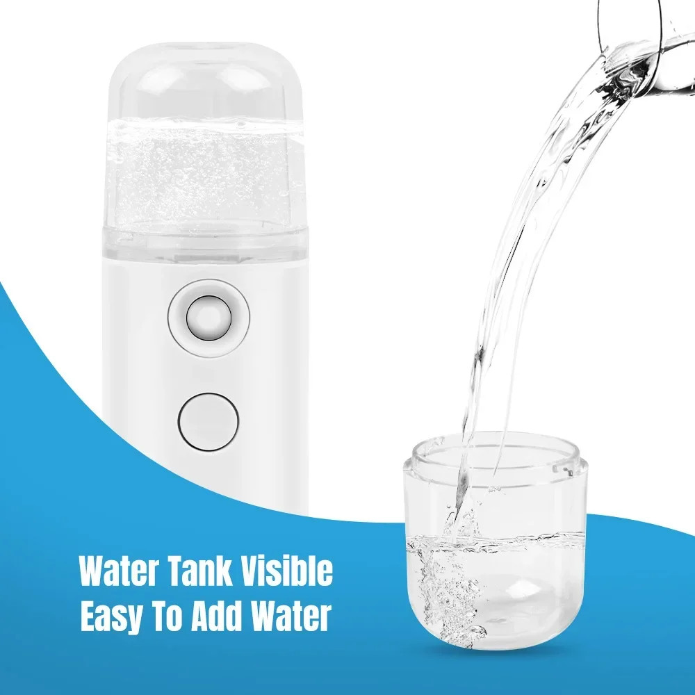 Nano Facial Steamer Facial Mister Portable Face Mister Cool Nano Mist Sprayer fo