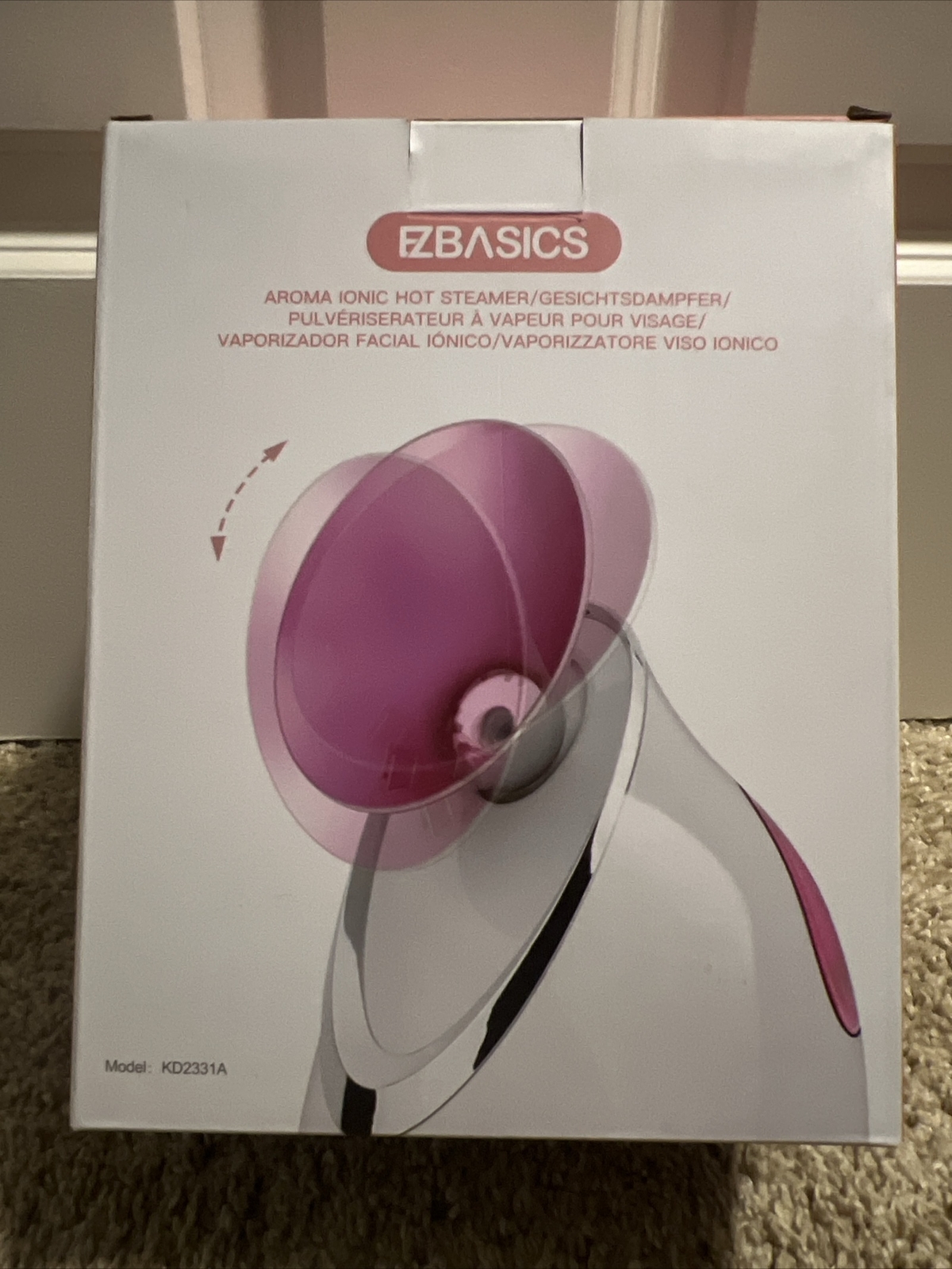 Facial Steamer EZBASICS Ionic Face Steamer for Home Facial, Warm Mist Humidif…