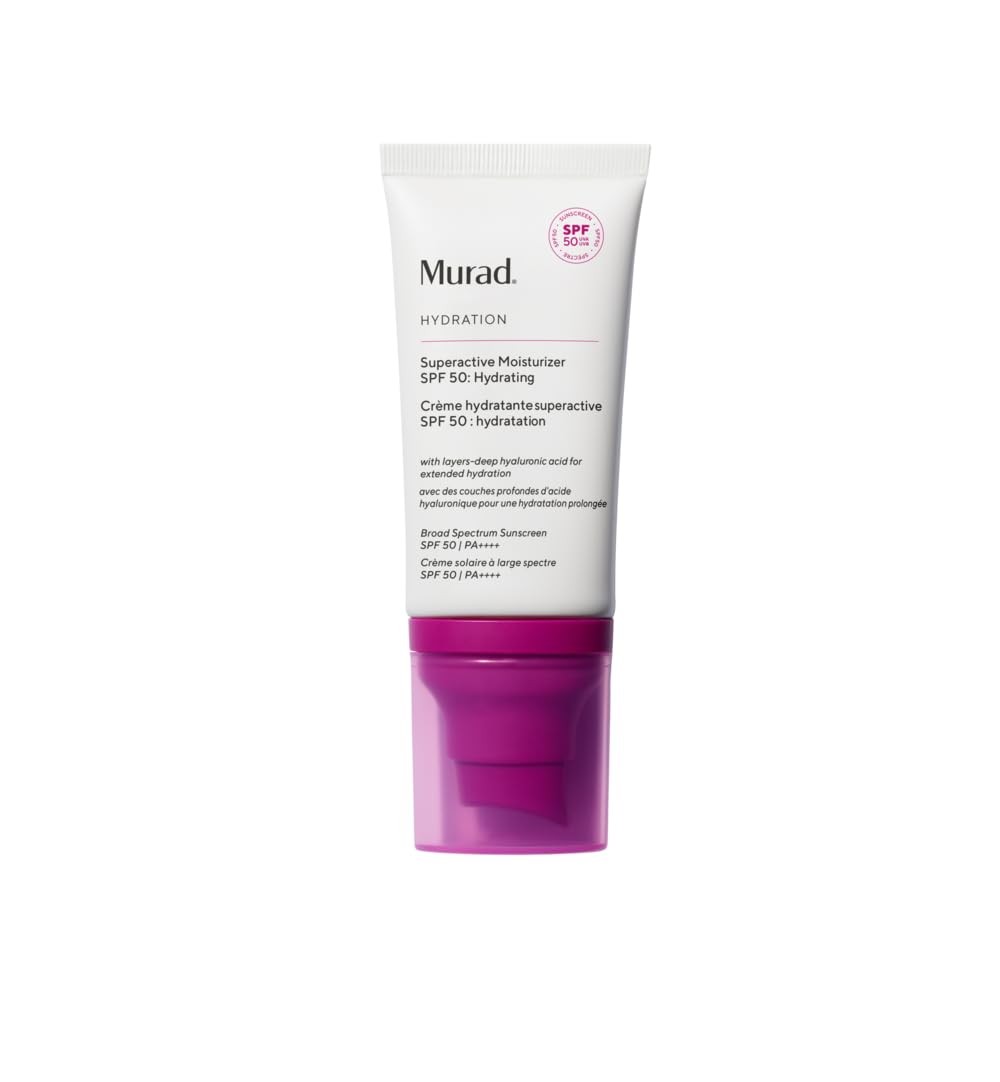 Murad Superactive Hydrating Moisturizer SPF 50 – Dewy 1.7 Fl Oz (Pack of 1)