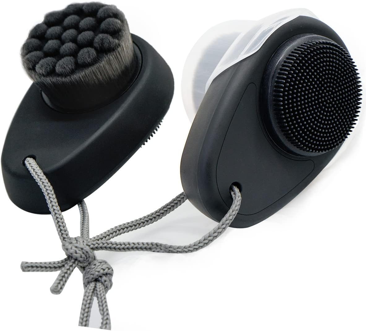 2 Pack Facial Cleansing Brushes 2-in-1 Face Brush Deep Pore Clean Exfoliating Sc