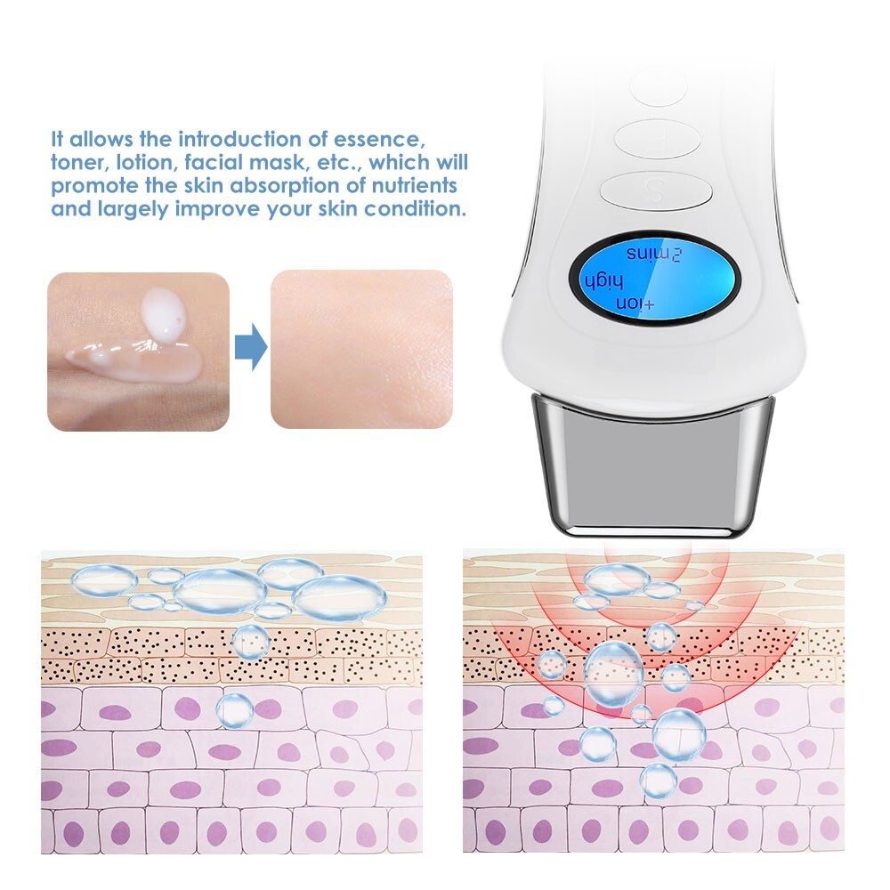 3 IN 1 Galvanic Spa Microcurrent Facial Massager Beauty Machine Wrinkle Remove