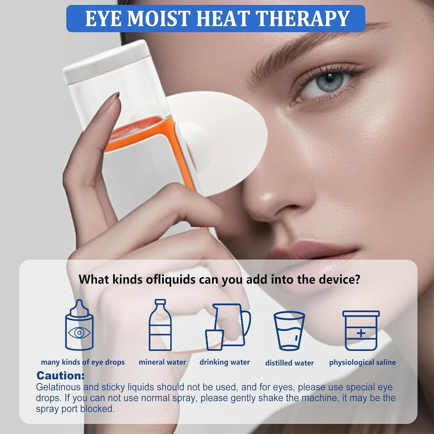 Portable Nano Mist Eye & Face Humidifier with Hot & Cold Therapy