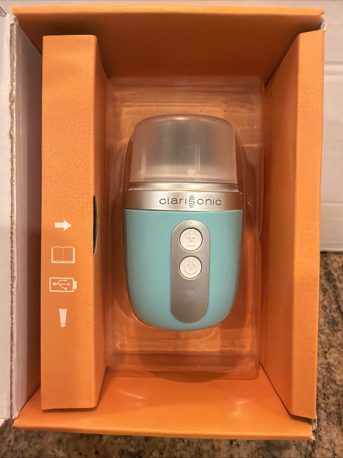 Clarisonic Mia Fit Series Blue Skin Cleaning Face Brush With Blender Brush