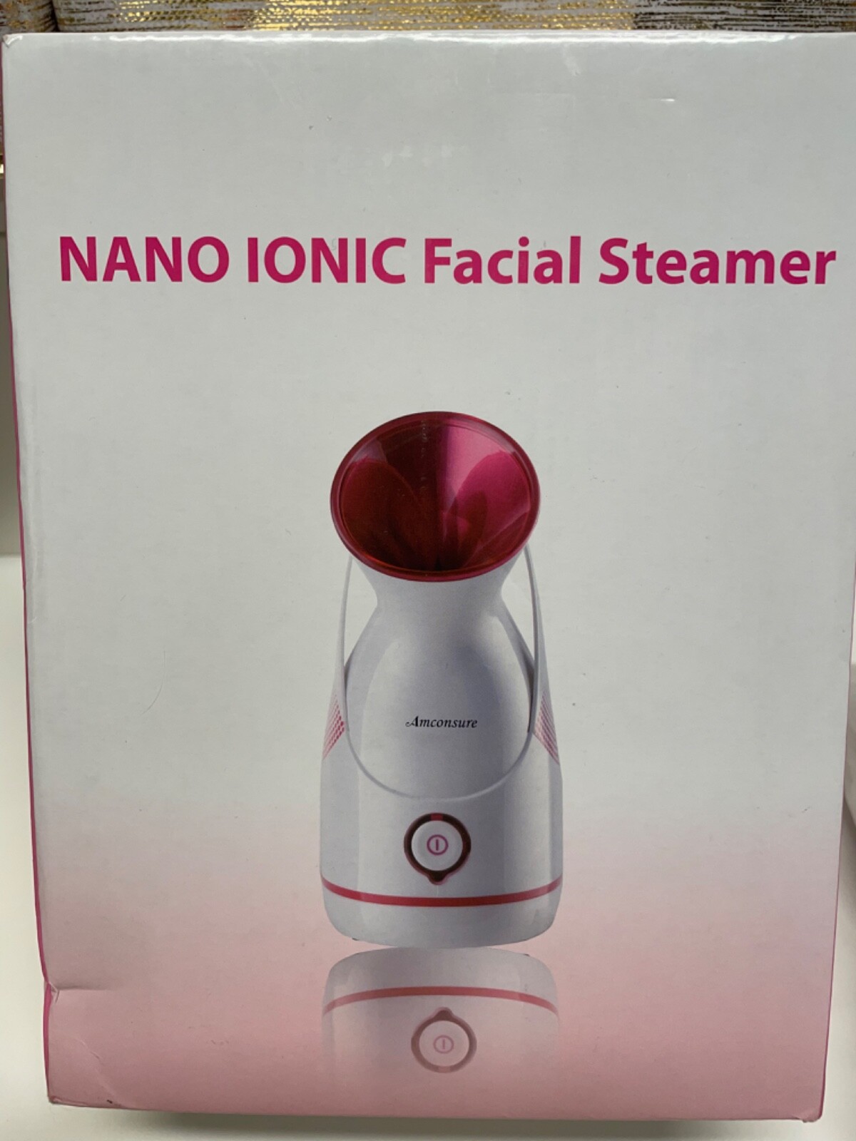 Amconsure Facial Steamer Nano Ionic Facial Steamer Warm Mist Moisturizing USED