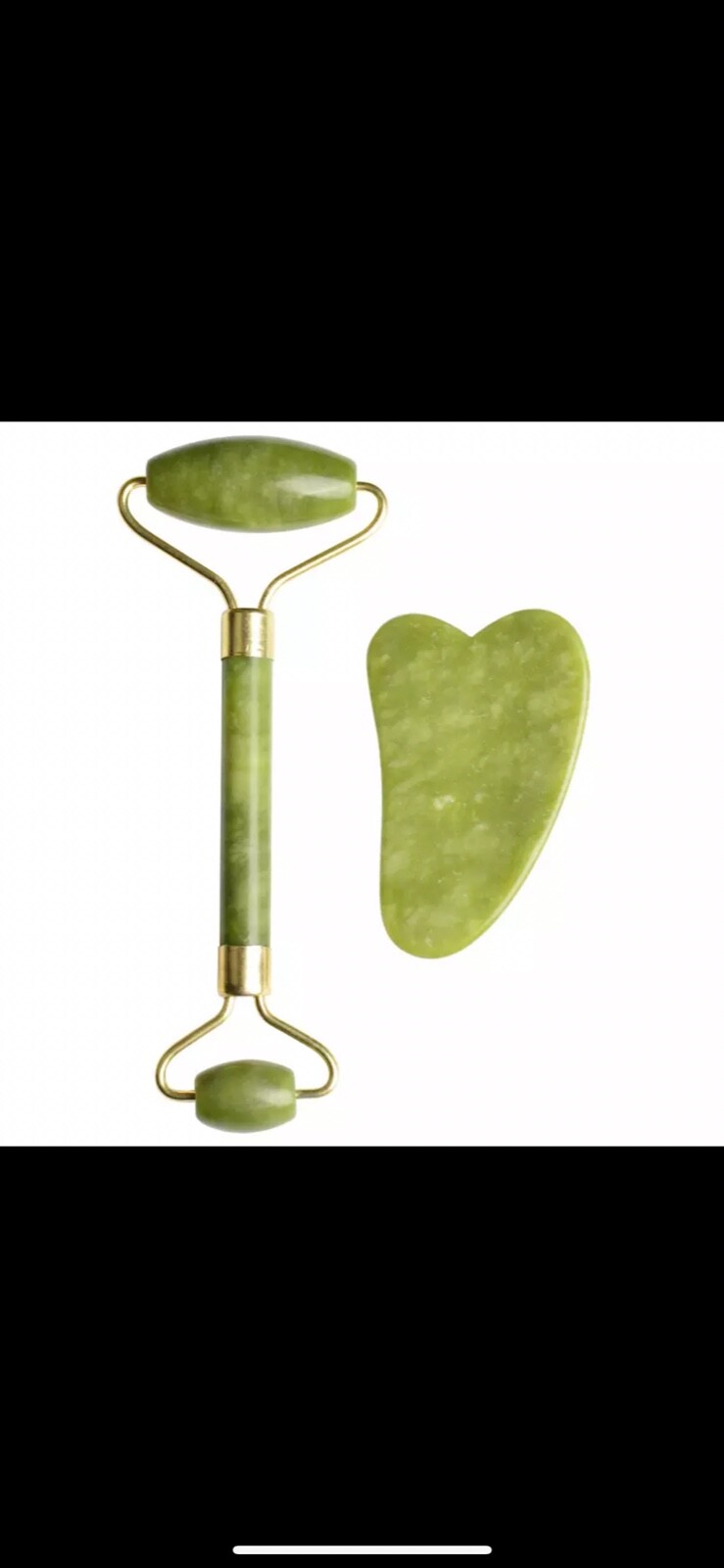 Jade Roller Slimming Face Massager Double Head Facial Massage Roller