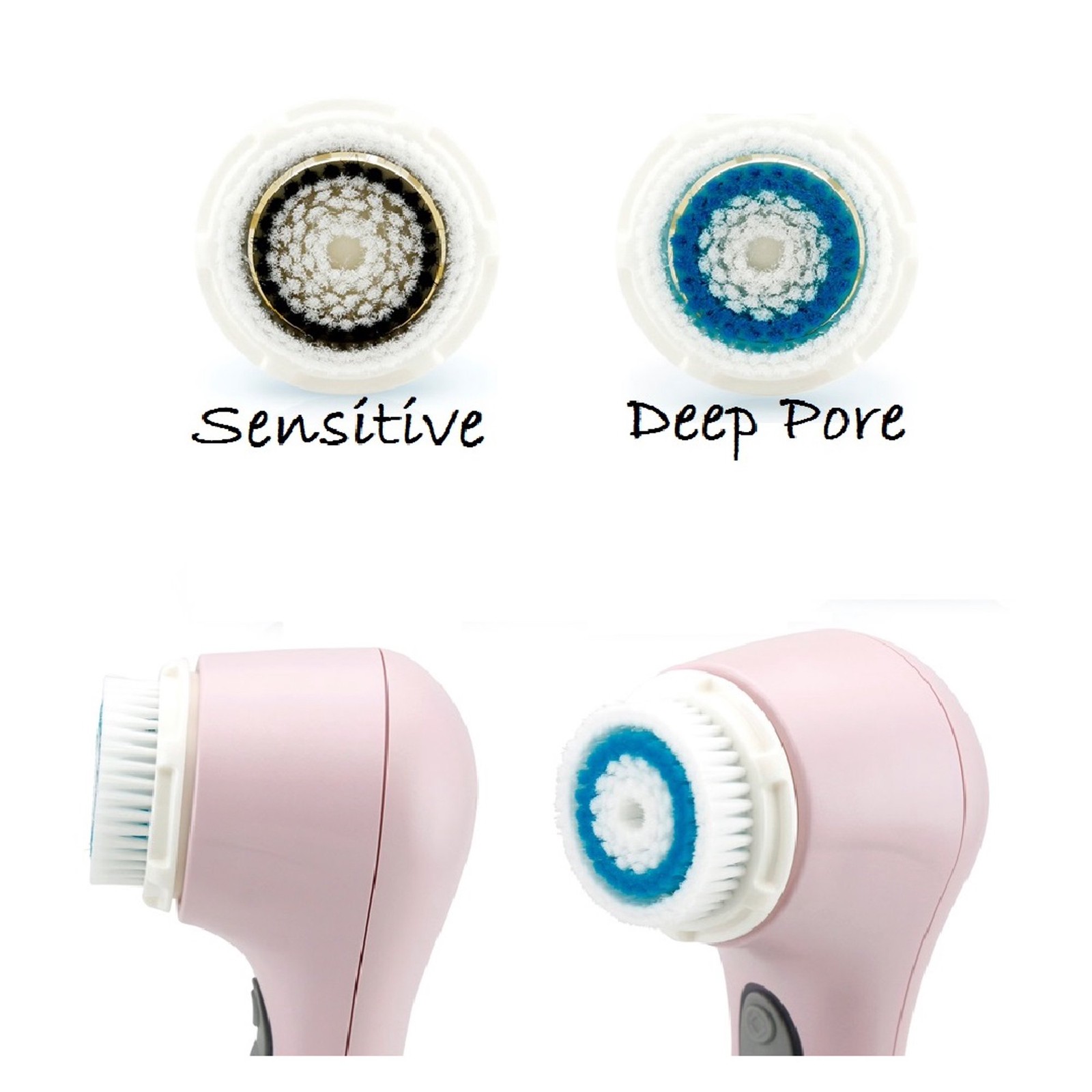 RIGHTFULLY YOURS 1 Deep Pore Plus 1 Sensitive Combo Facial Cleansing Brush Heads