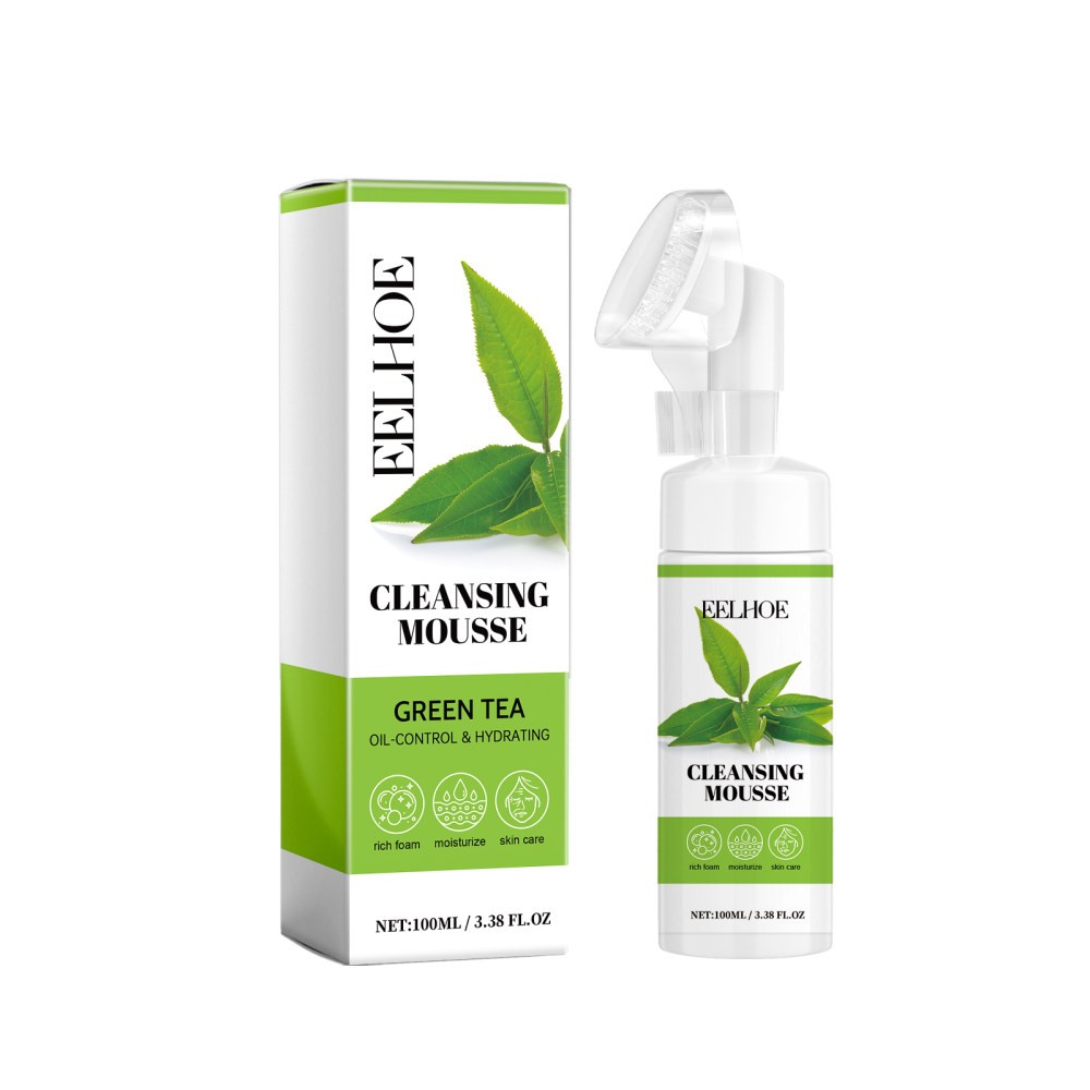 Green Tea Cleansing Mousse Deep Cleansing Facial Refreshing Oil