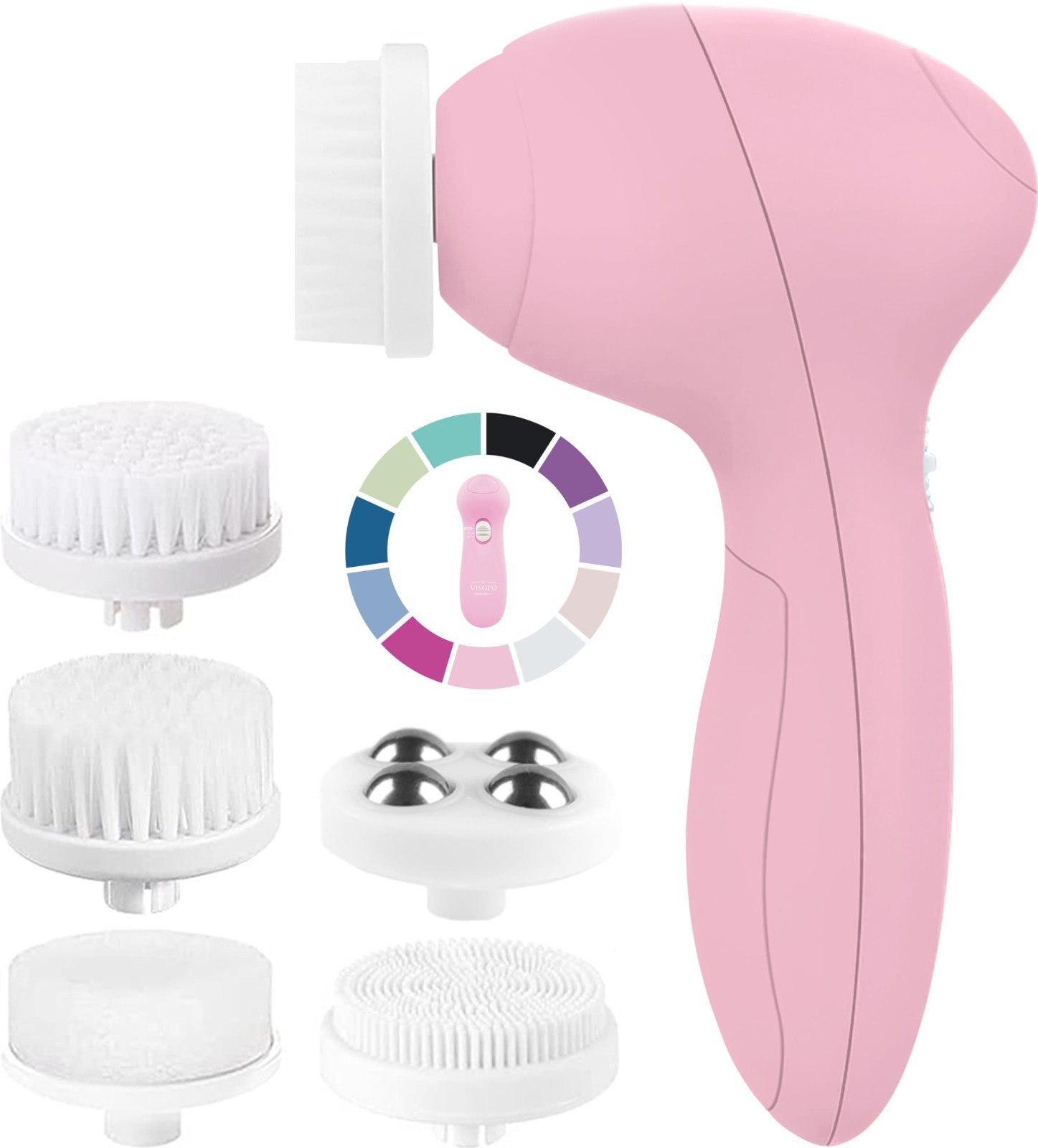 Electric Facial Cleansing Brush – Exfoliating Face Scrubber for Women & Girls, S