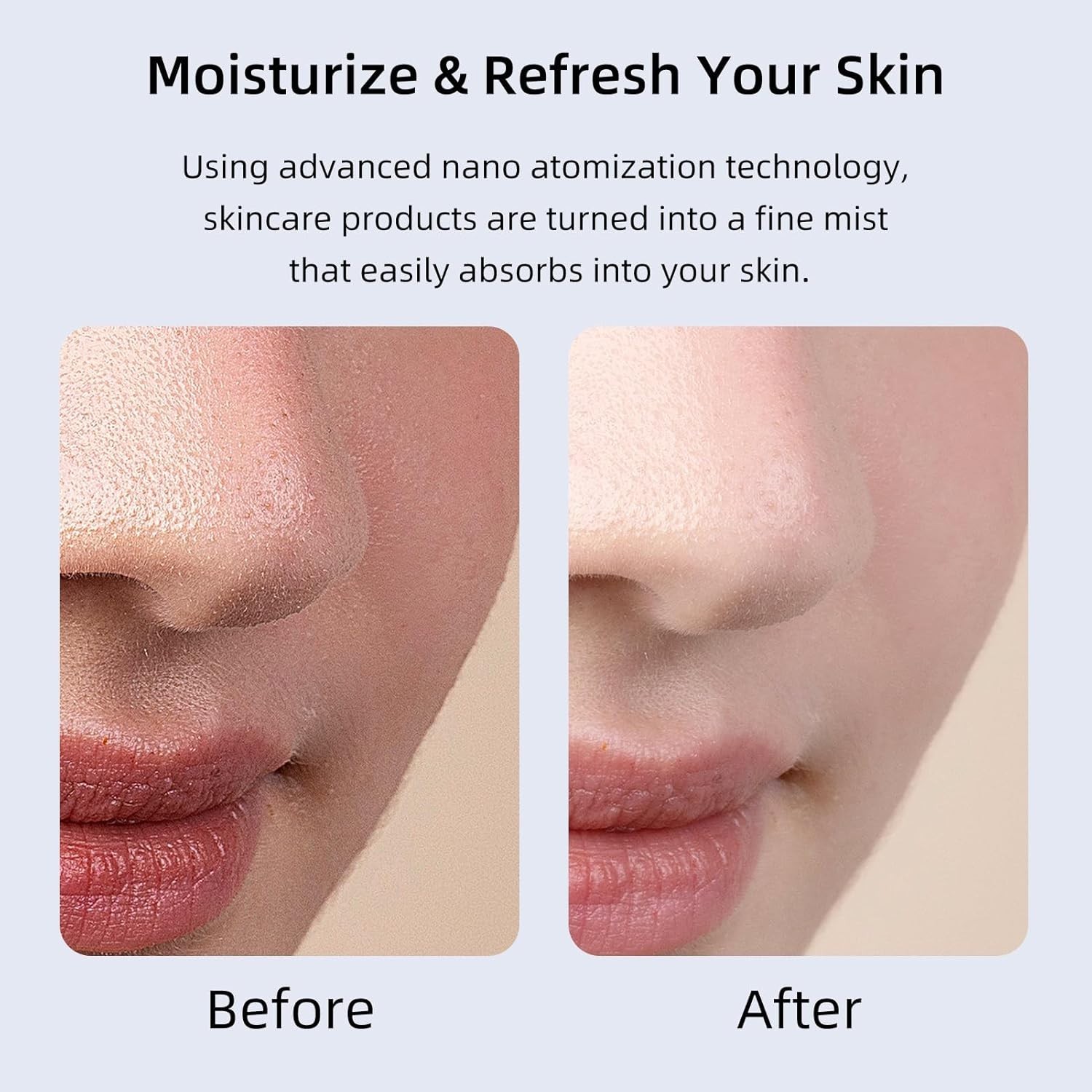 Rechargeable Nano Facial Steamer – 60-Second Hydration Device for Flawless Skin
