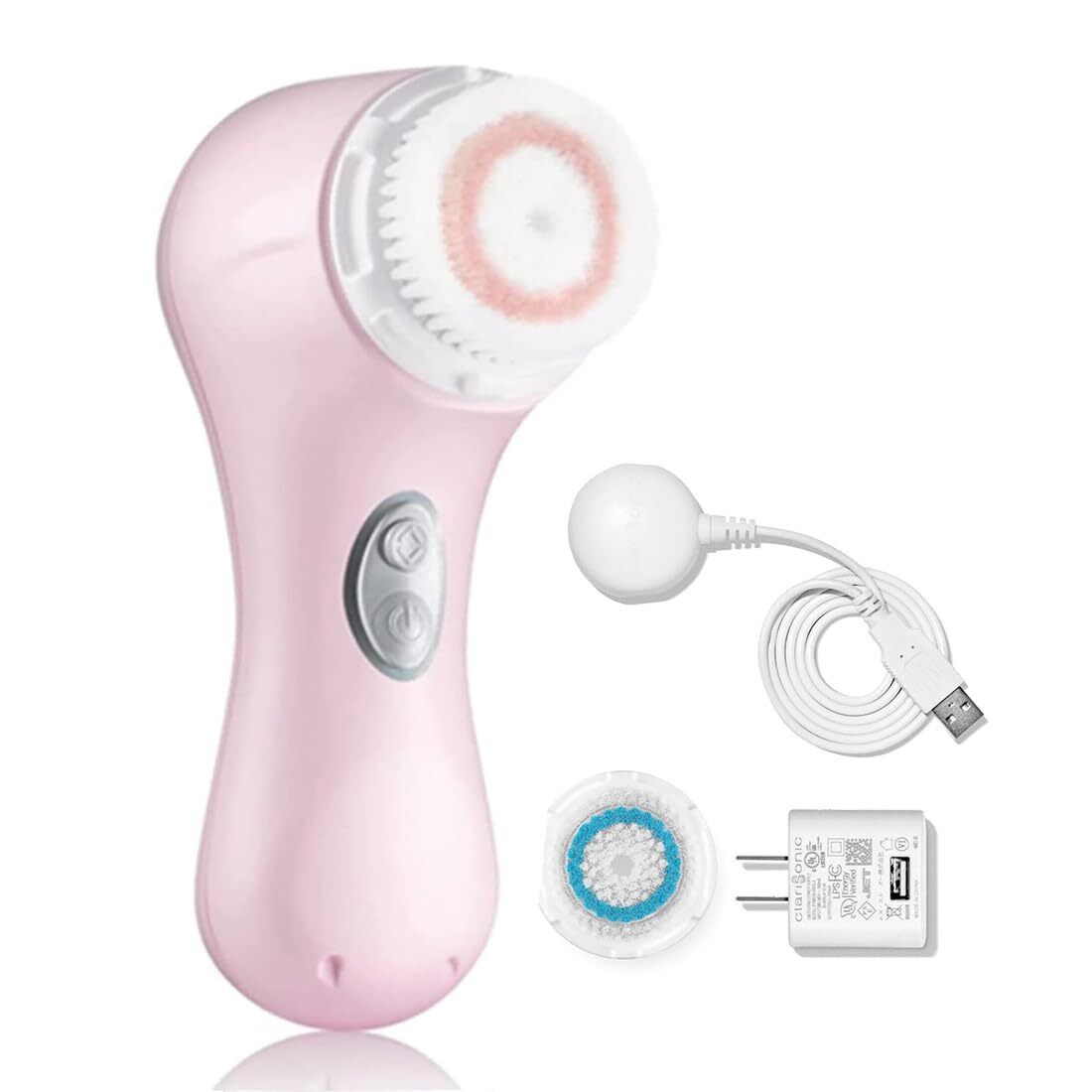 2 Speeds White Clarisonic Mia 2 Sonic Facial Skin Cleansing Brush System NEW