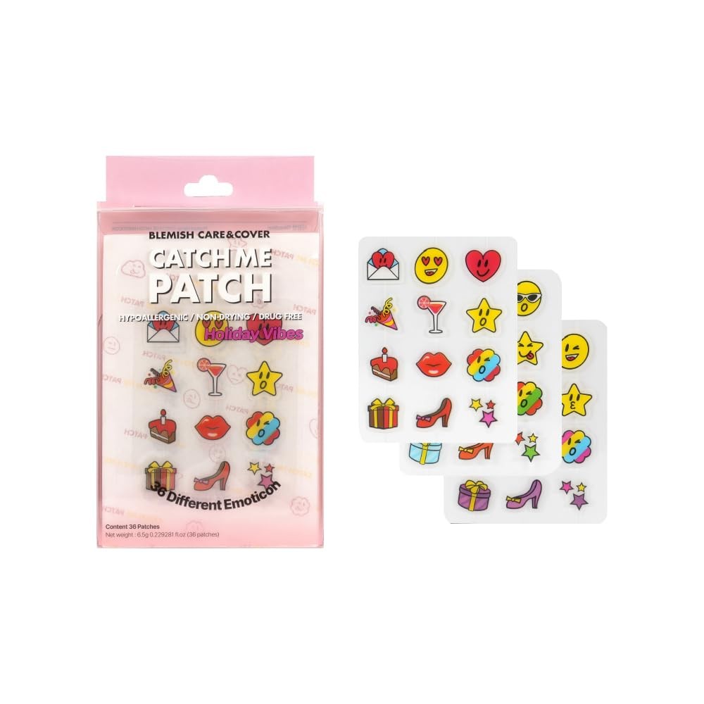 KPRODUCT4U CATCH ME PATCH Emoticon Holiday Vibes – 1 Count (Pack of 36)