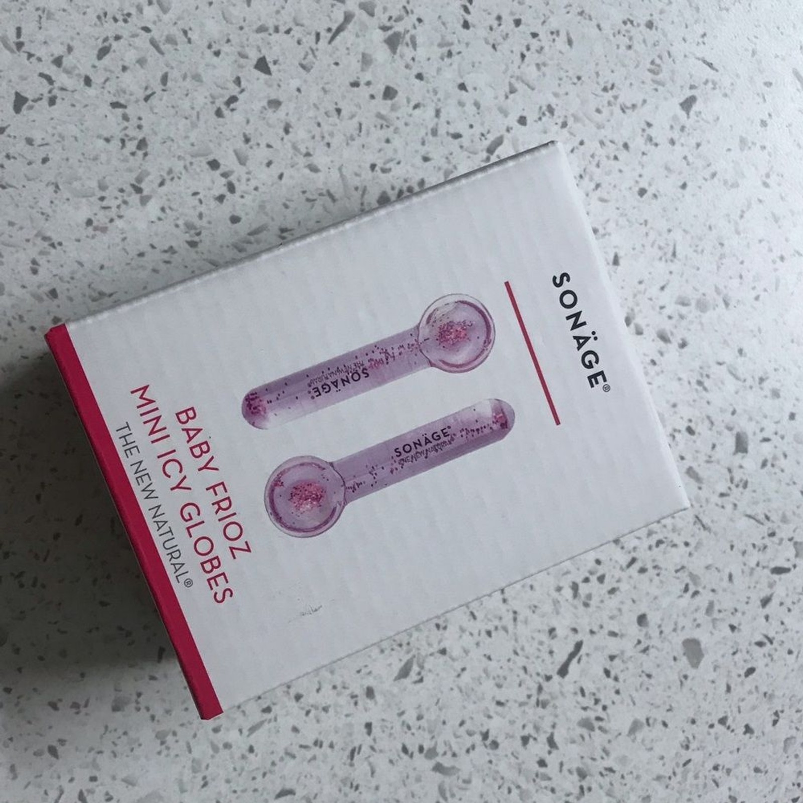 Sonage skincare baby Frioz Mini Icey Globes in lilac For Face and Eye Puffiness
