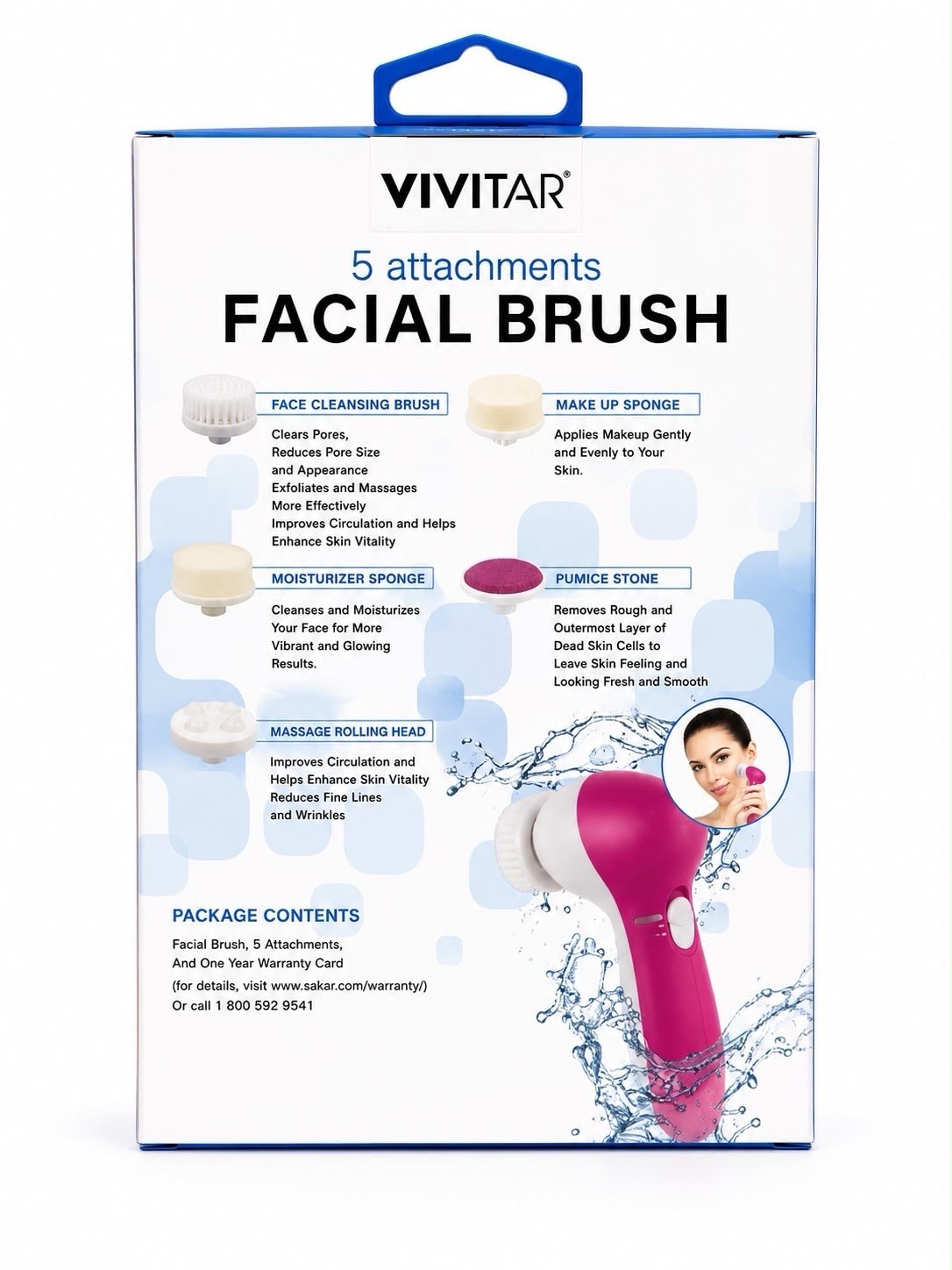 5 Attachments Facial Brush Electric