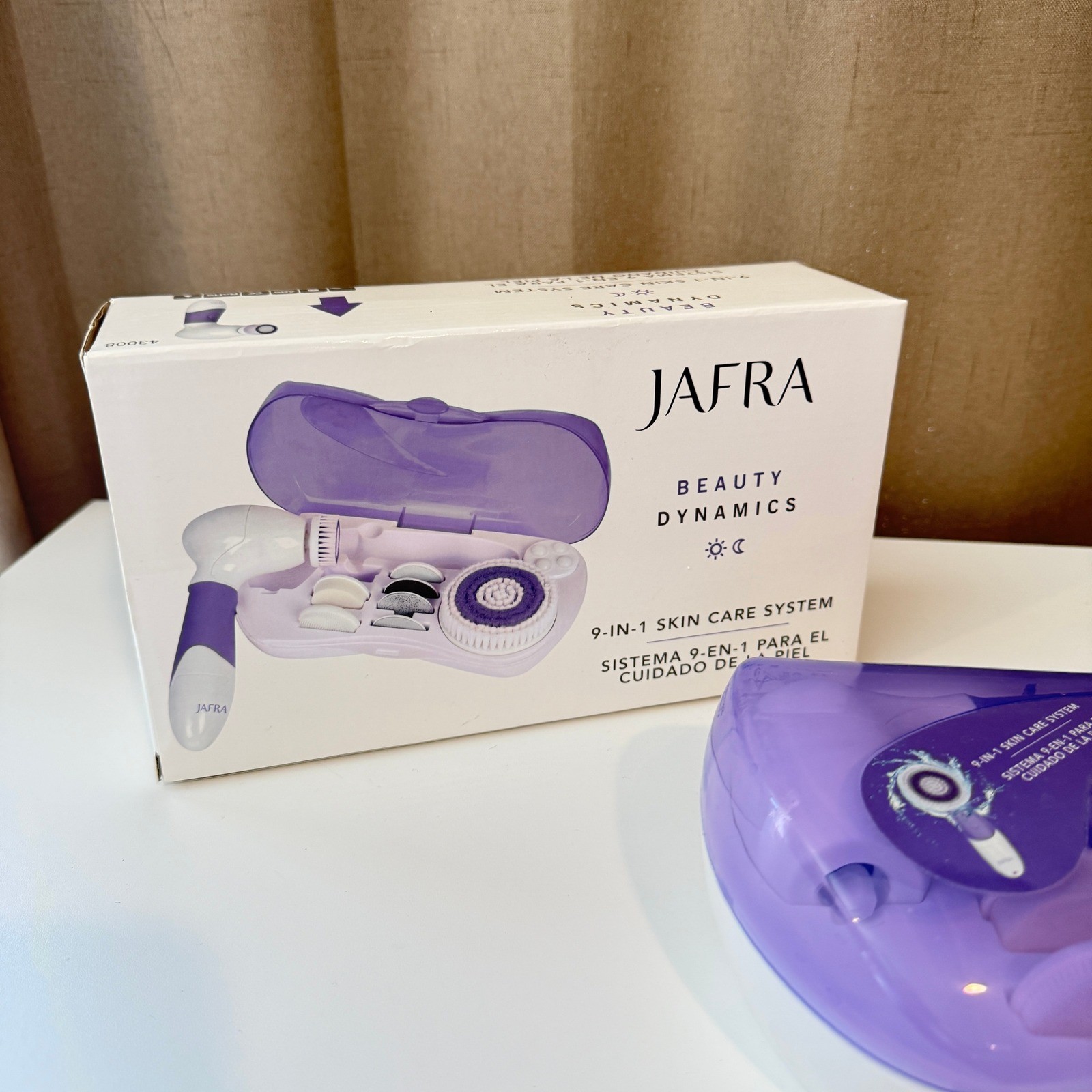 Jafra Beauty Dynamics 9-in-1 Skin Care System Purple Face Body Cleansing Set NEW