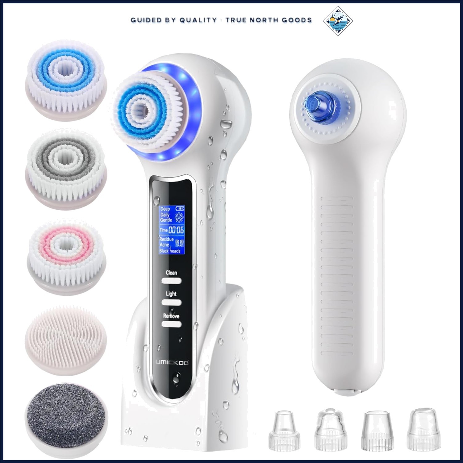 Deep Pore Cleaning Brush with Adjustable Suction Levels for All Skin Types