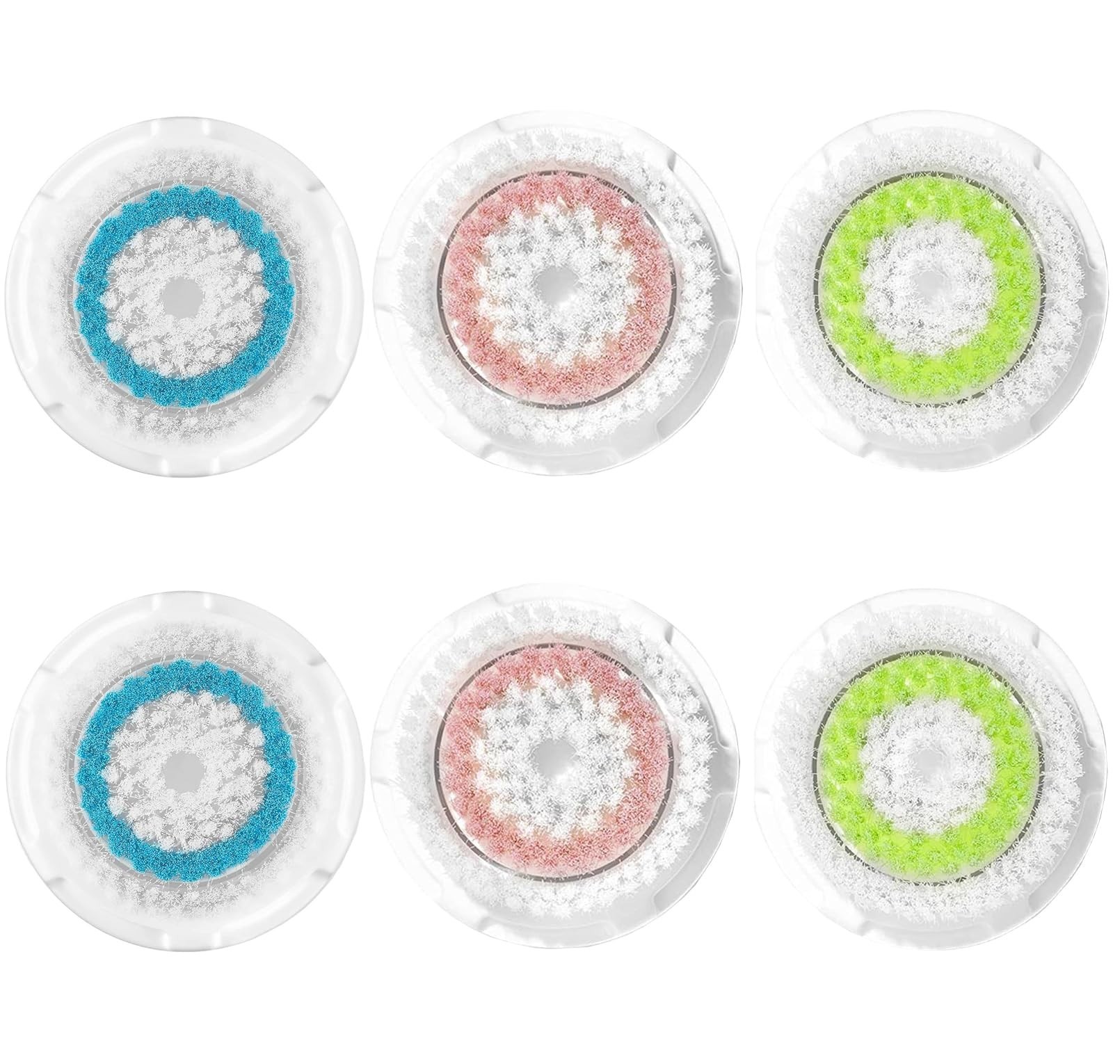 Facial Cleansing Brush Head Replacements for Deep Pore Clean, Multi-Color