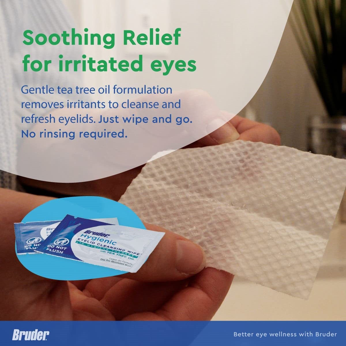 Hygienic Eyelid Cleansing Wipes with 30 Count (Pack of 1), 30 count (1 Pack)