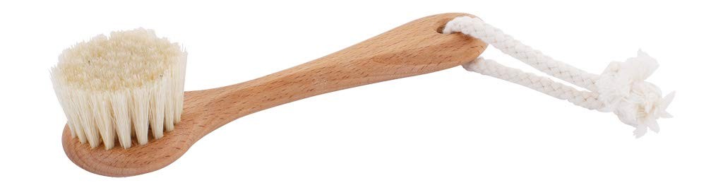 Redecker Goat Hair/Natural Pig Bristle Face Brush Oiled Beechwood Handle